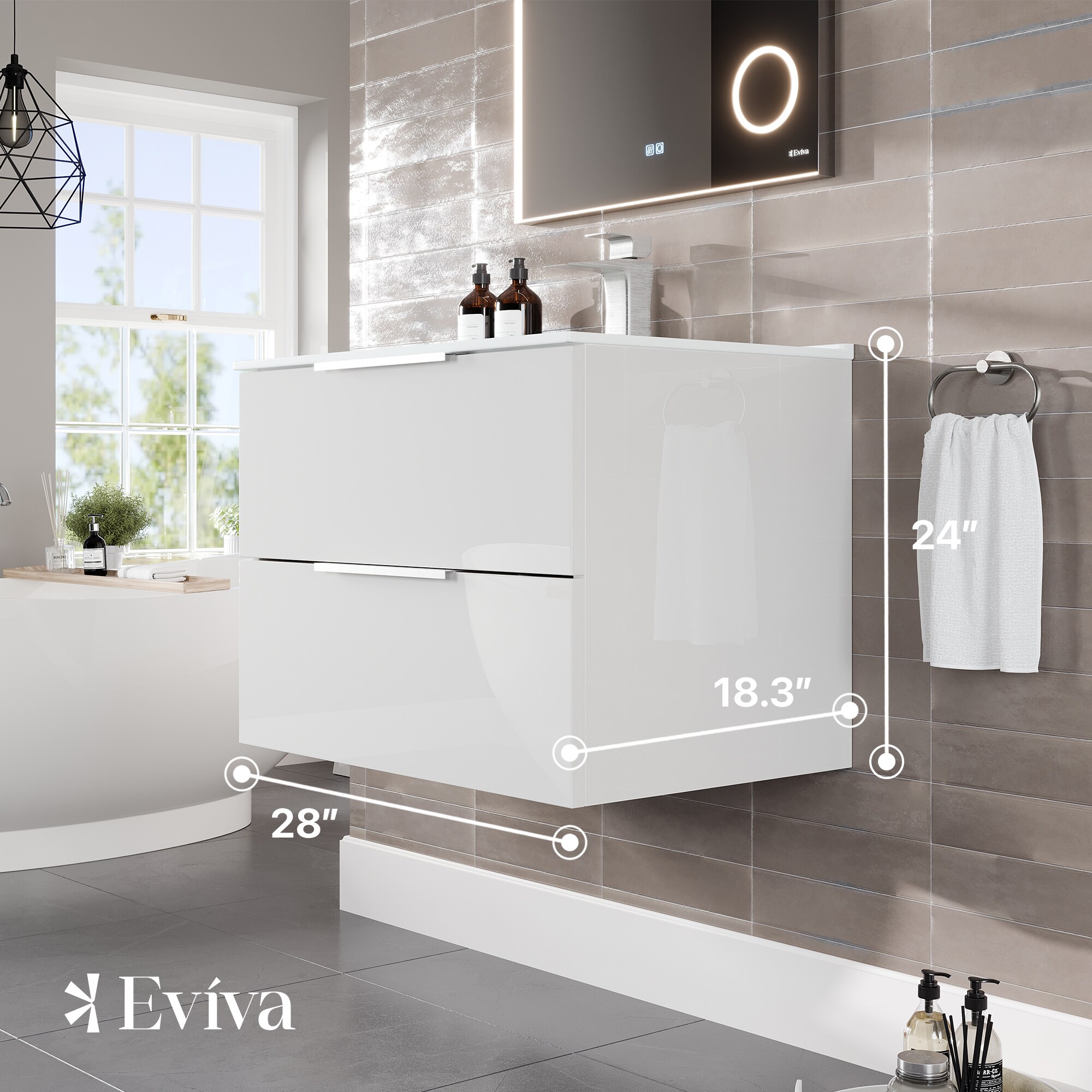 Eviva EVVN523-28WH Bath-Vanity-Combo - View #2