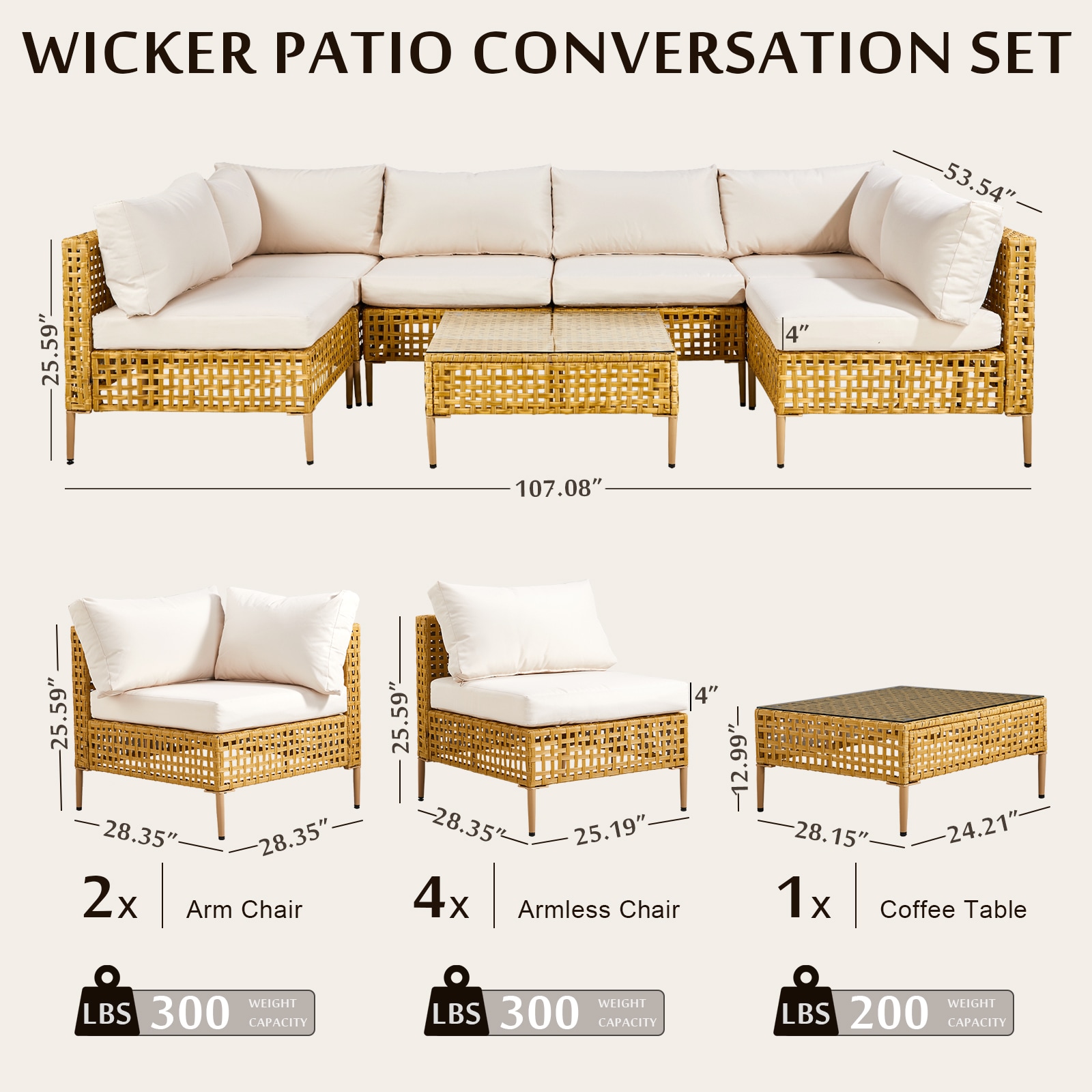 Outopee LO1G56001305+6 Patio-Sofas-Daybeds - View #3