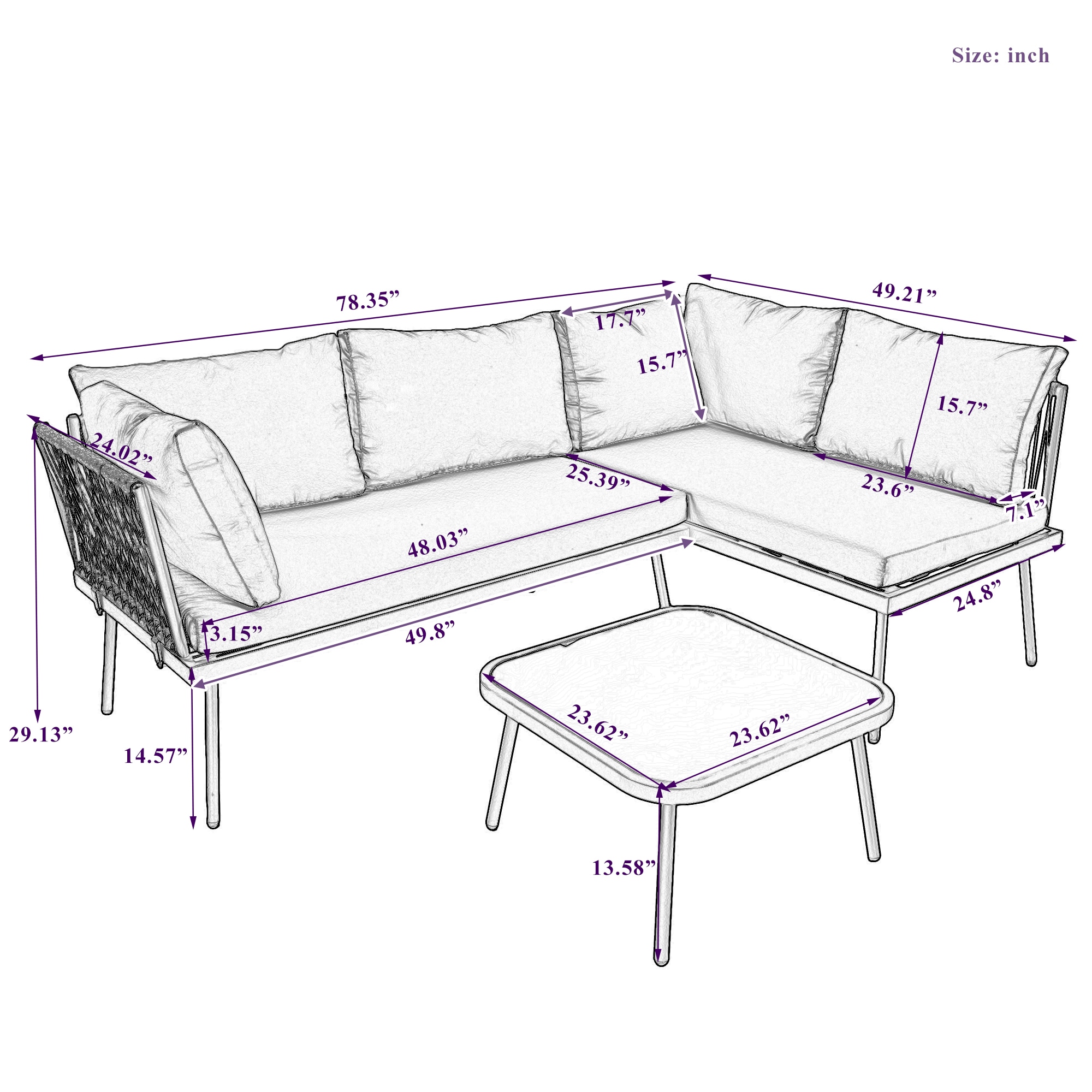 ES-DIY DIPF0048 Patio-Conversation-Sets - View #2