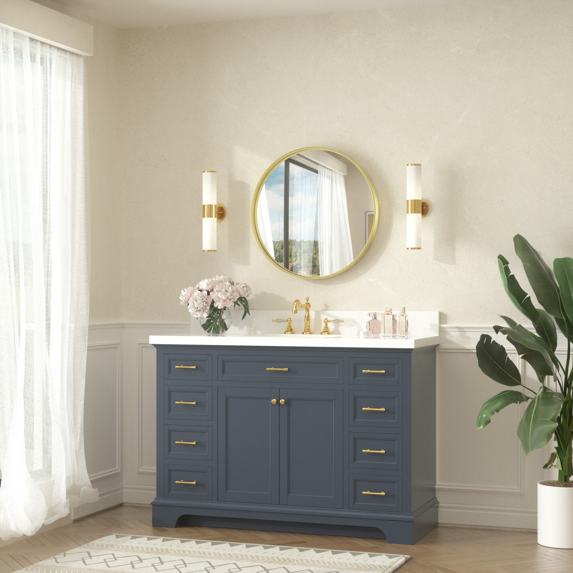 Keonjinn LW-JZ-YXJSK-R60GD Decor-Mirrors - View #2