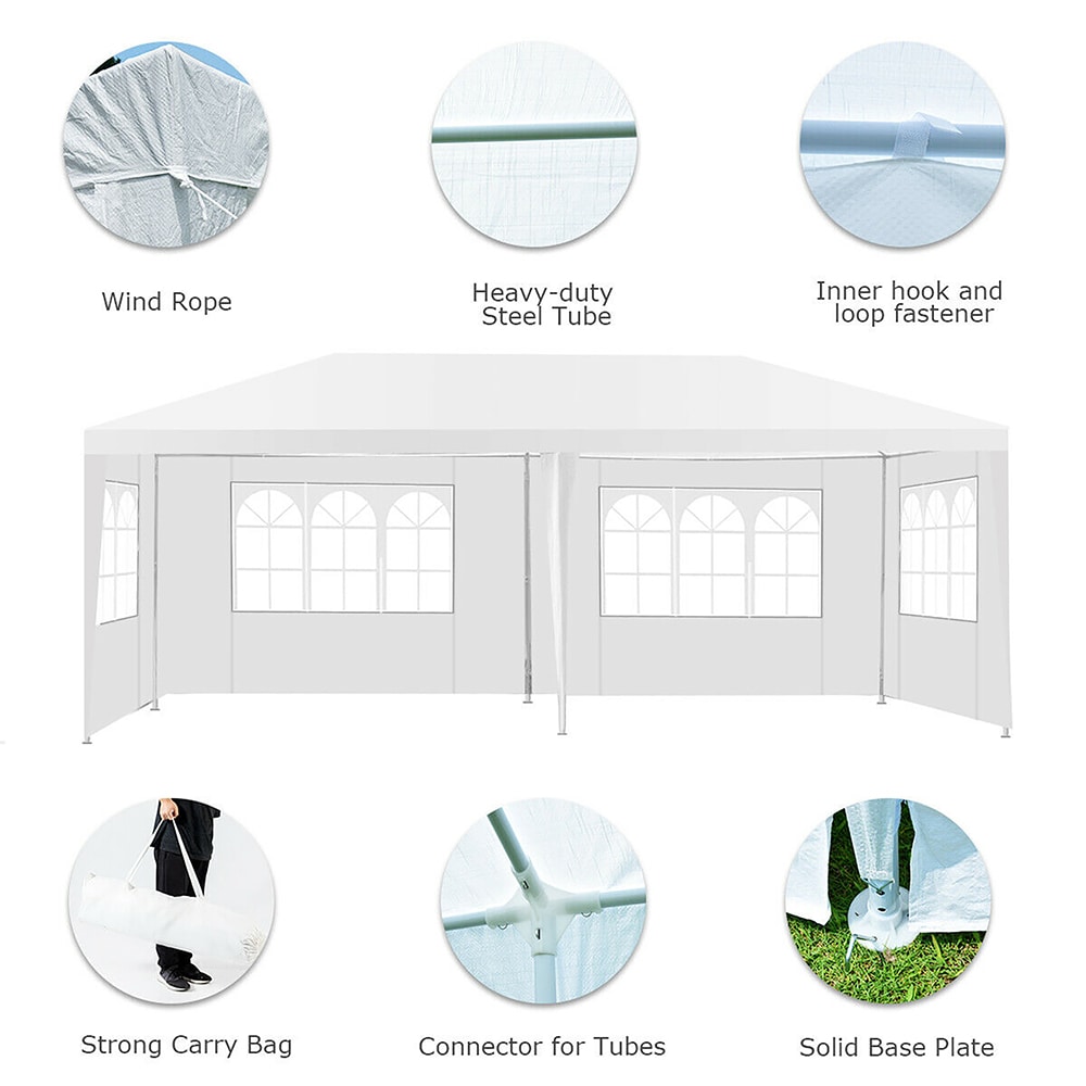 CASAINC WF-OP2631WINE Wood-Resin-Gazebos - View #2