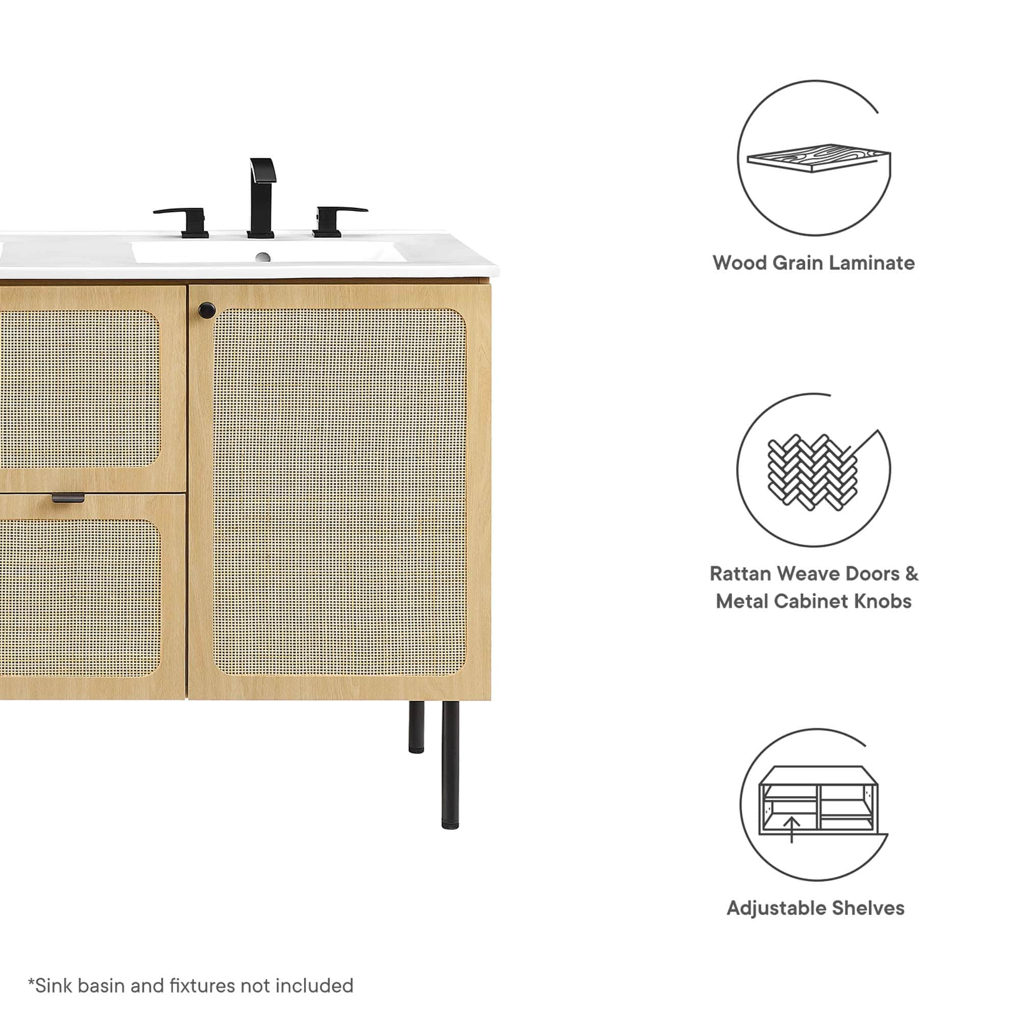 Modway EEI-6604-OAK vanities - View #2