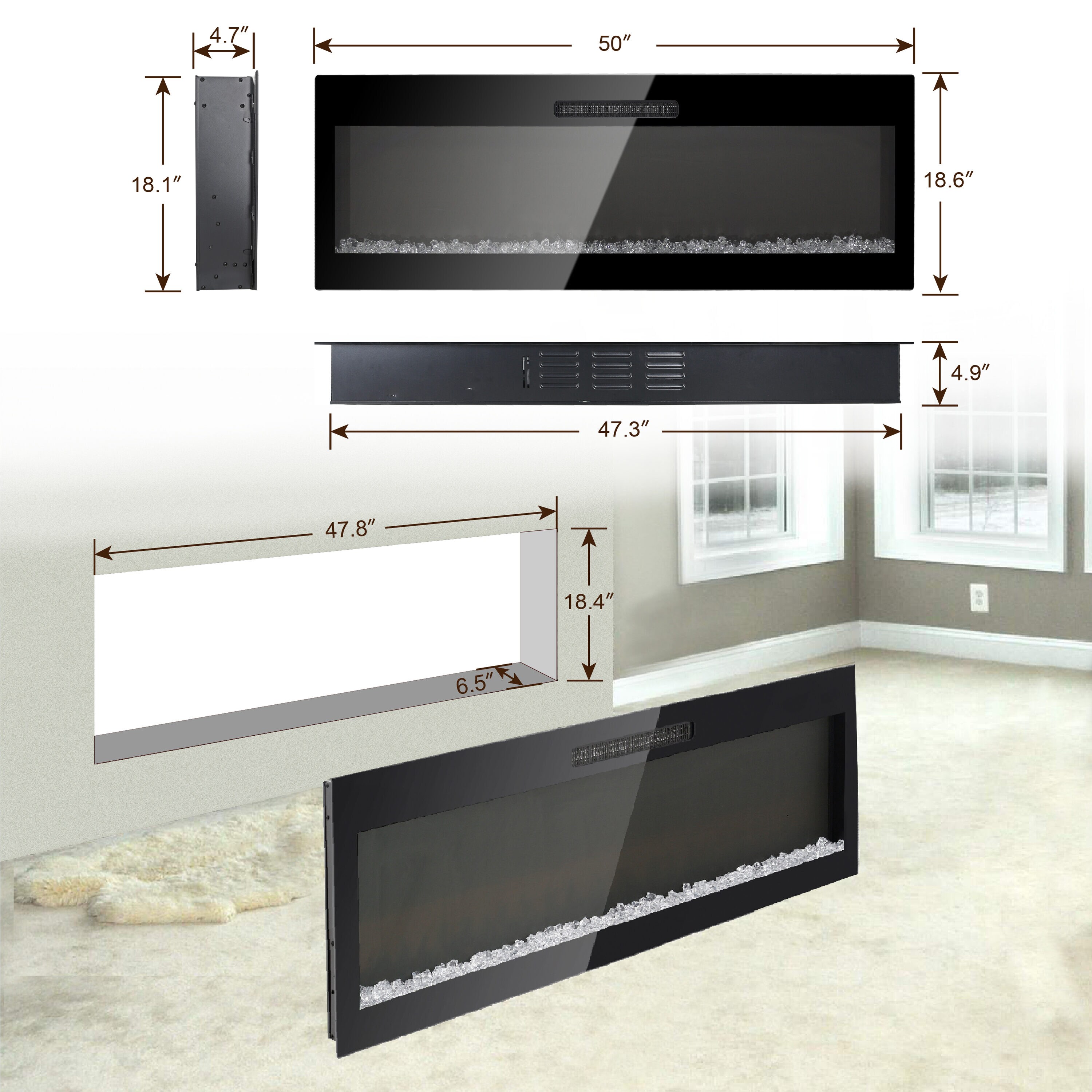 ToolCat PG2-3-PT Electric-Fireplaces - View #5