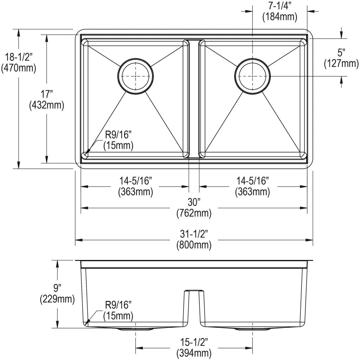 Elkay ECTRUA31169TFCW Kitchen-Sinks - View #10