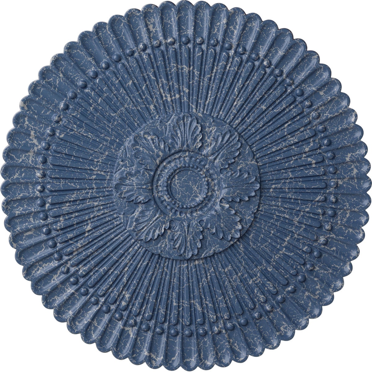 Ekena Millwork CM30NEAMC Nexus 30-in W x 30-in L Painted Americana Crackle Polyurethane Whole Ceiling Medallion