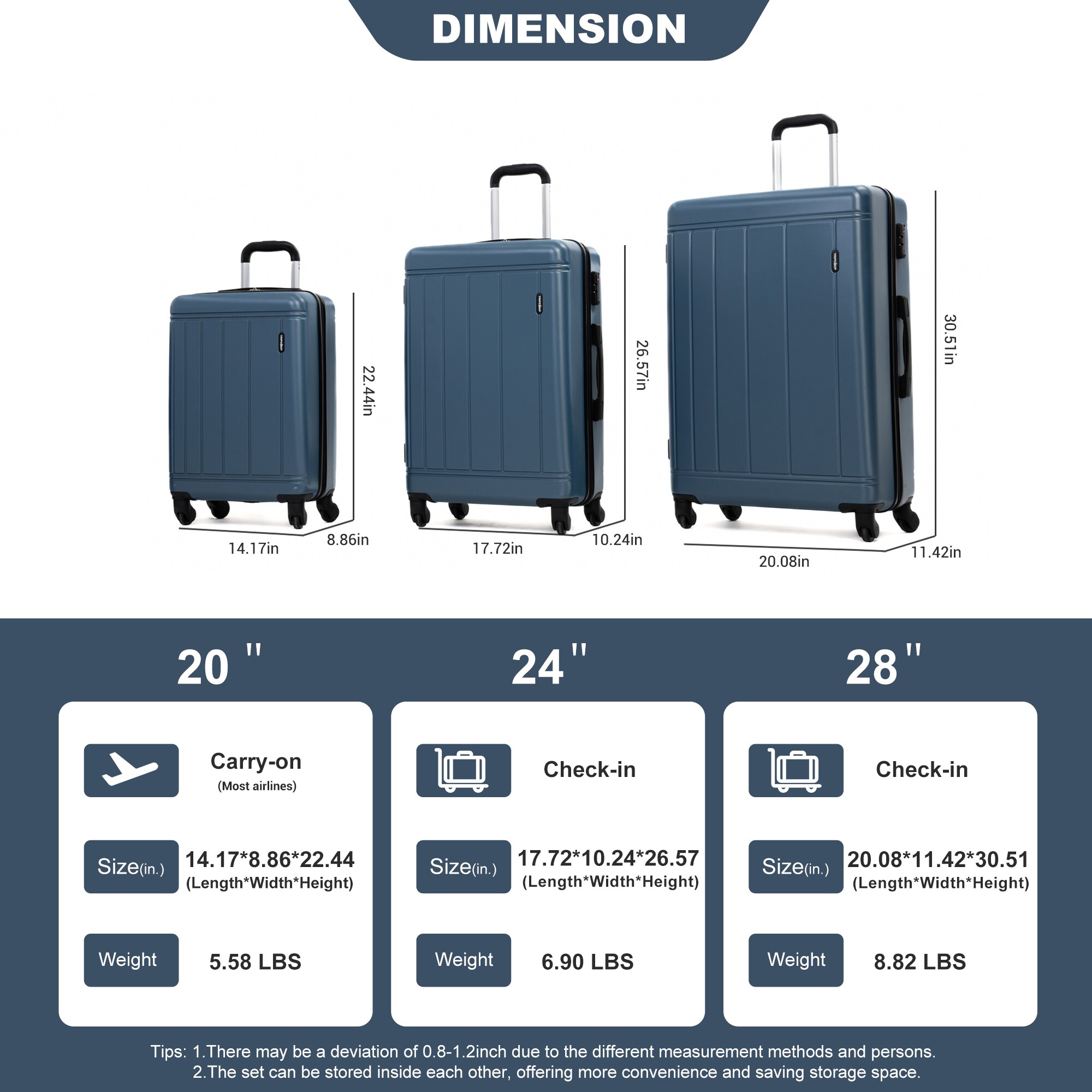 LOVMOR SF-H-W284P352166 Luggage-And-Luggage-Sets - View #4