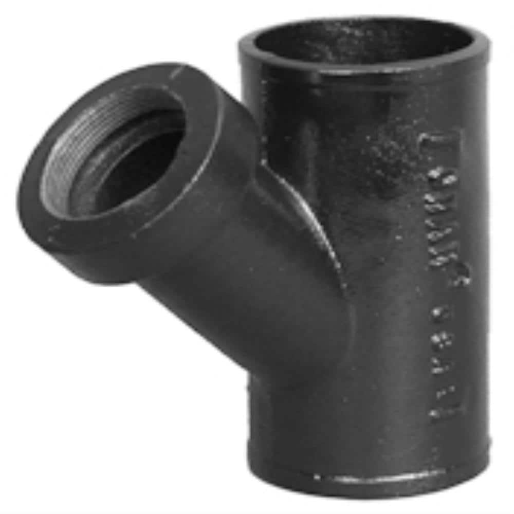 Charlotte Pipe NH  00026  0800 2-in No Hub Cast Iron Tapped Wye