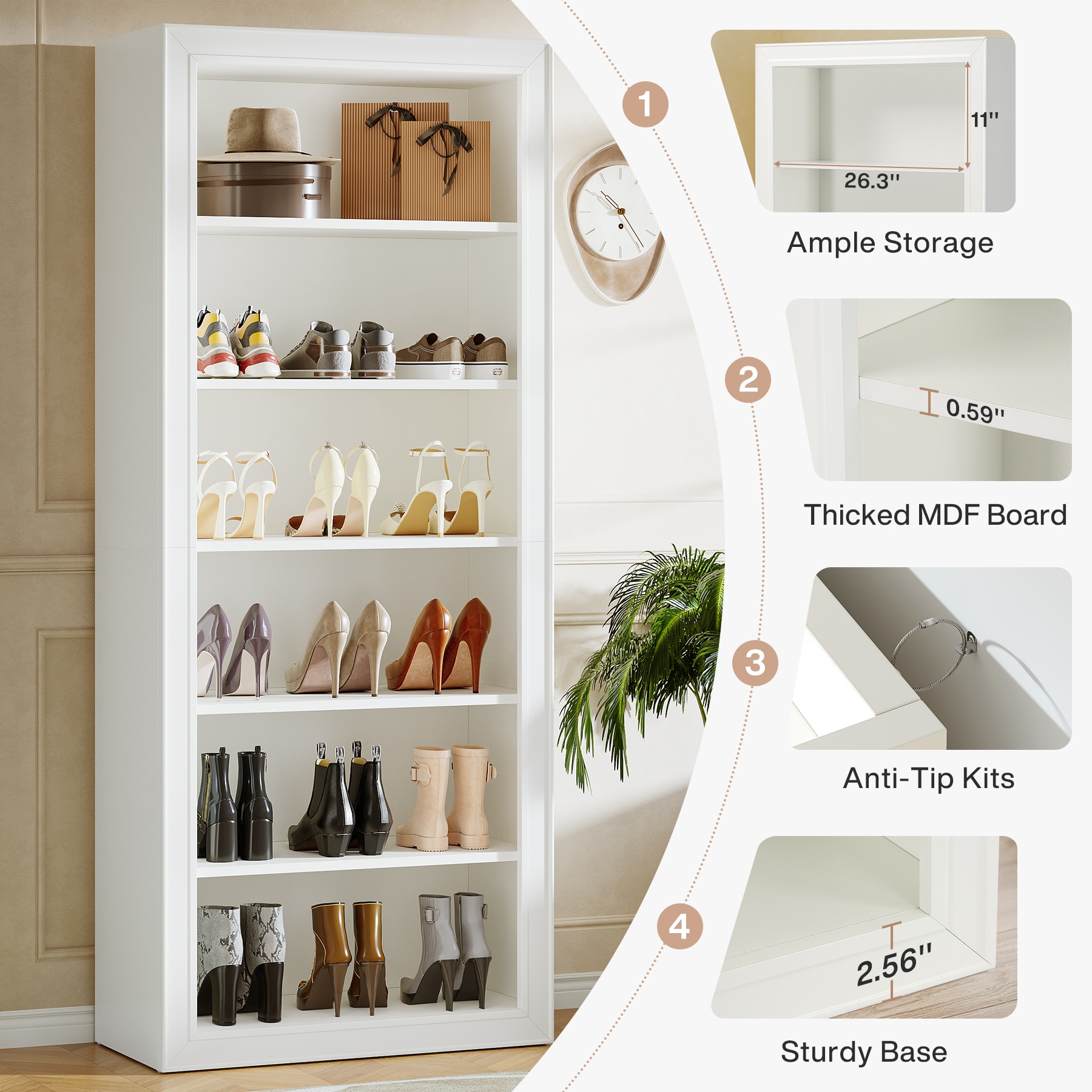Tribesigns LWOYJL-1081YY Shoe-Racks - View #4