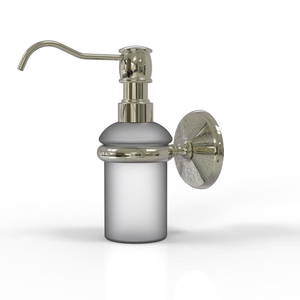 Allied Brass MC-60-PNI Monte Carlo Polished Nickel 5-oz. Capacity Wall-mount Soap and Lotion Dispenser