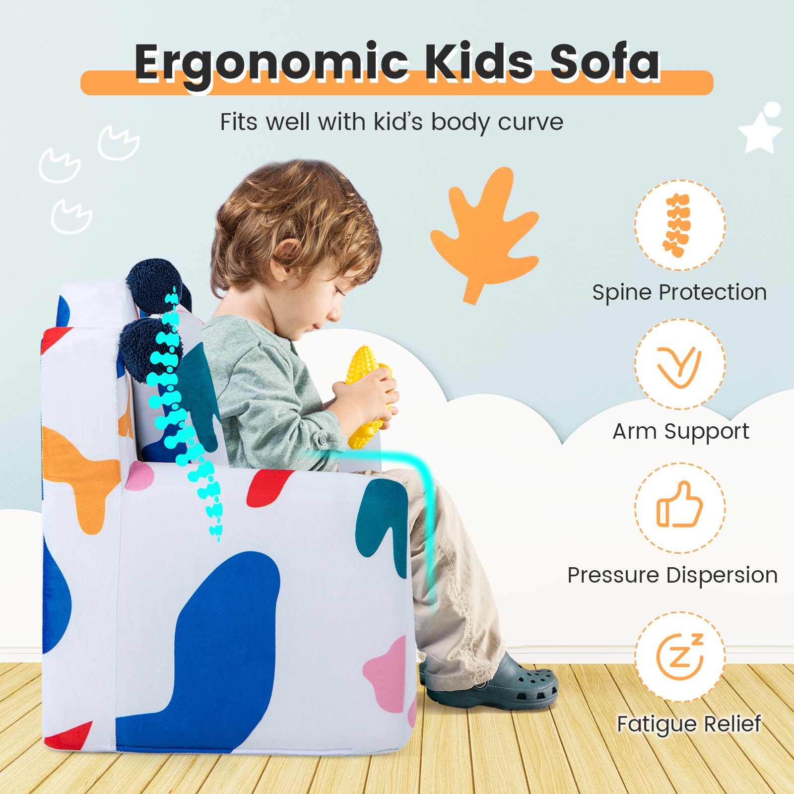 Slickblue D-CO-HW22201YH Kids-Chairs - View #6