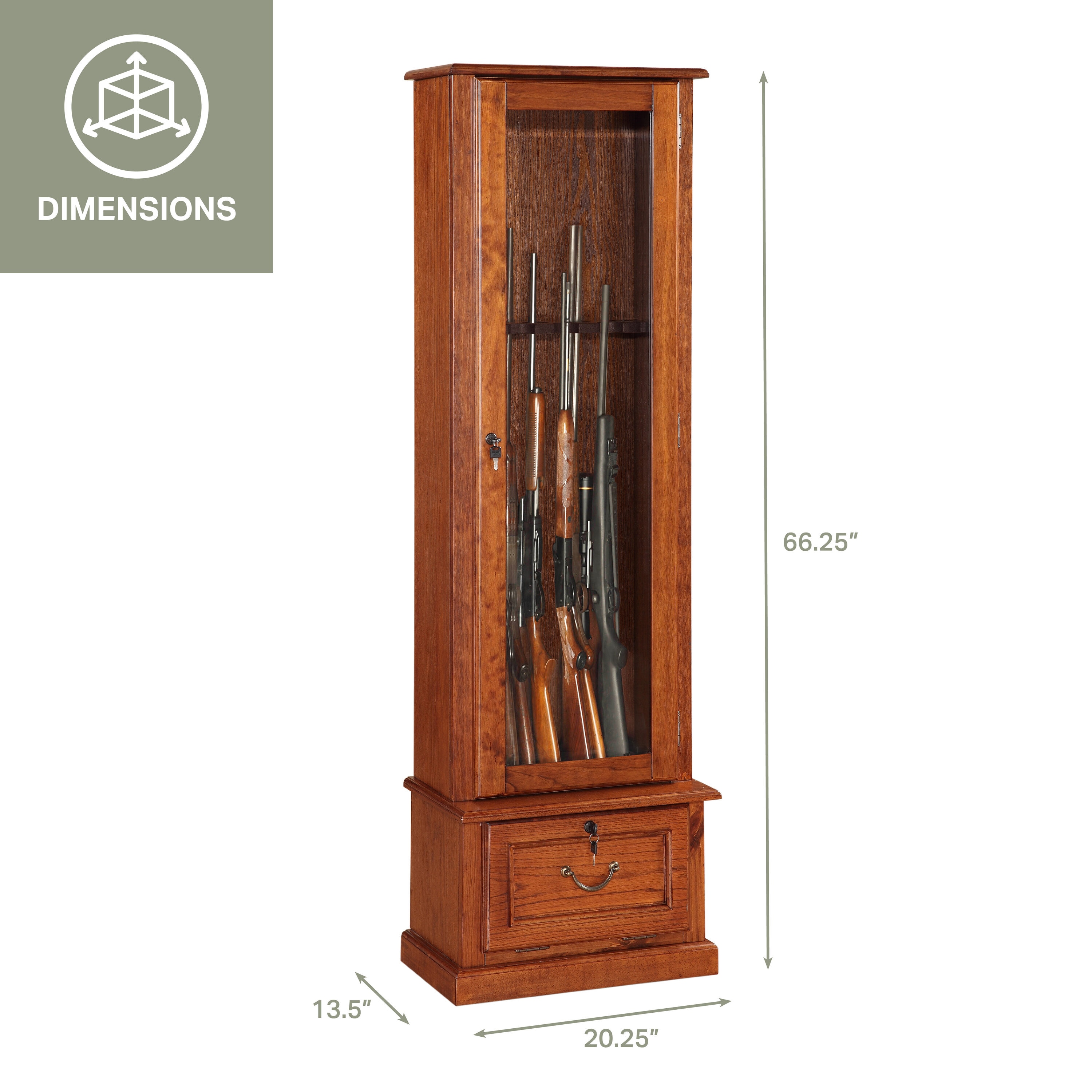 Light Rustic Pine Wooden Vertical Gun Rack 6 Place Long Gun Display – Gun  Racks For Less