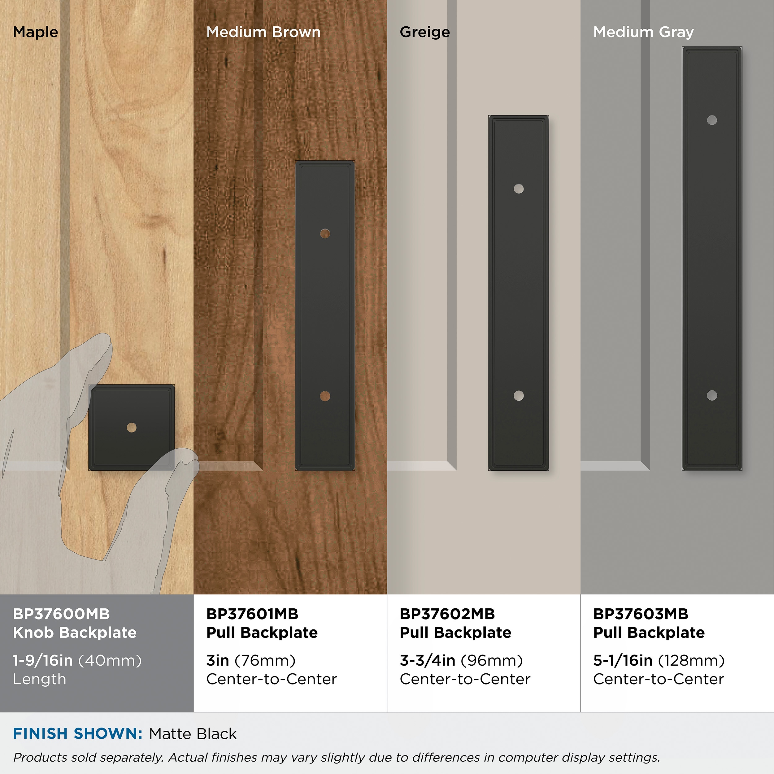 Amerock BP37600MB backplates - View #6