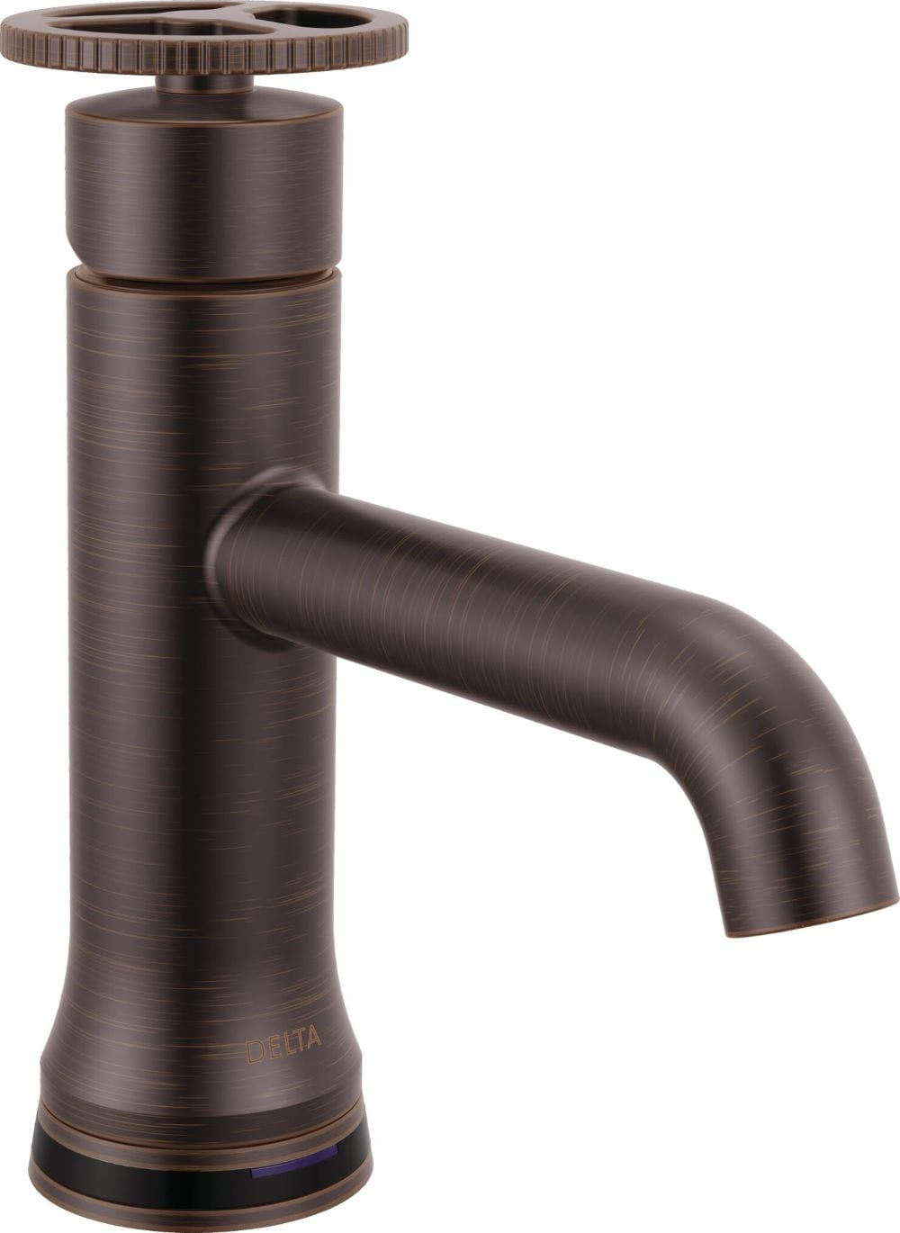 Delta 558T-RBMPU-DST Trinsic Venetian Bronze Single hole 1-handle WaterSense Low-arc Residential Touchless Bathroom Sink Faucet with Drain with Deck Plate