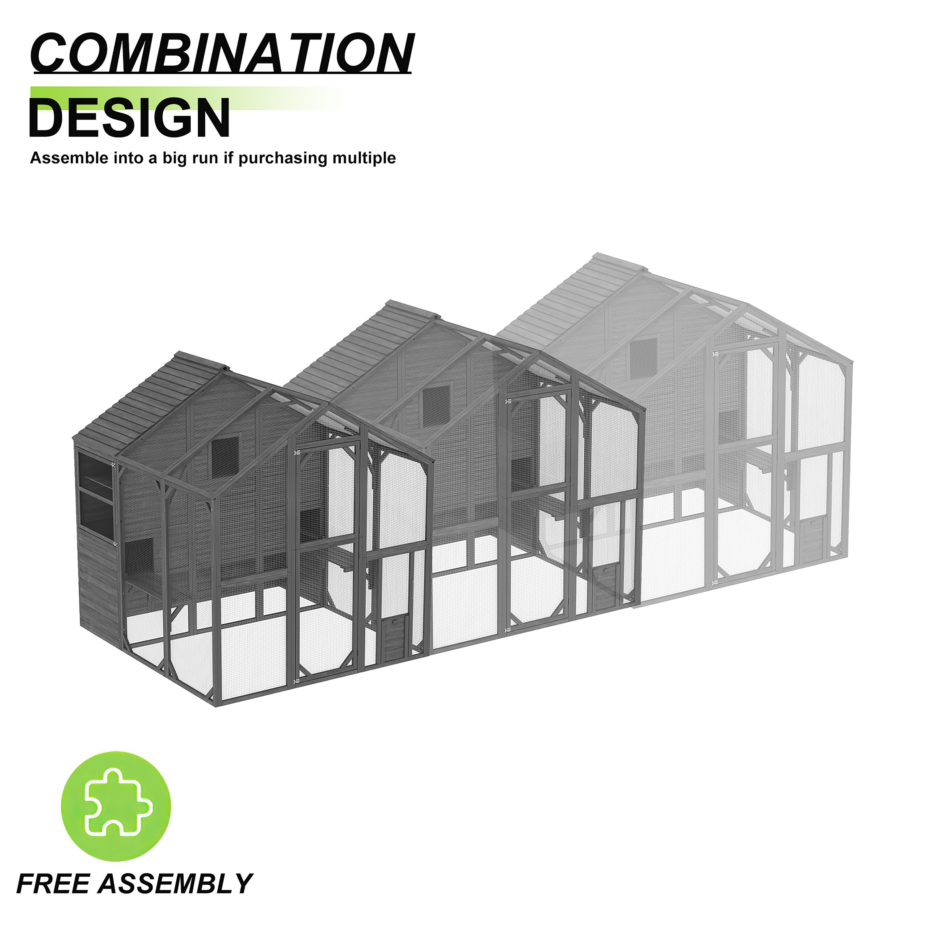 MIDHAM KF150212-01+02 Chicken-Coops-Rabbit-Hutches - View #16