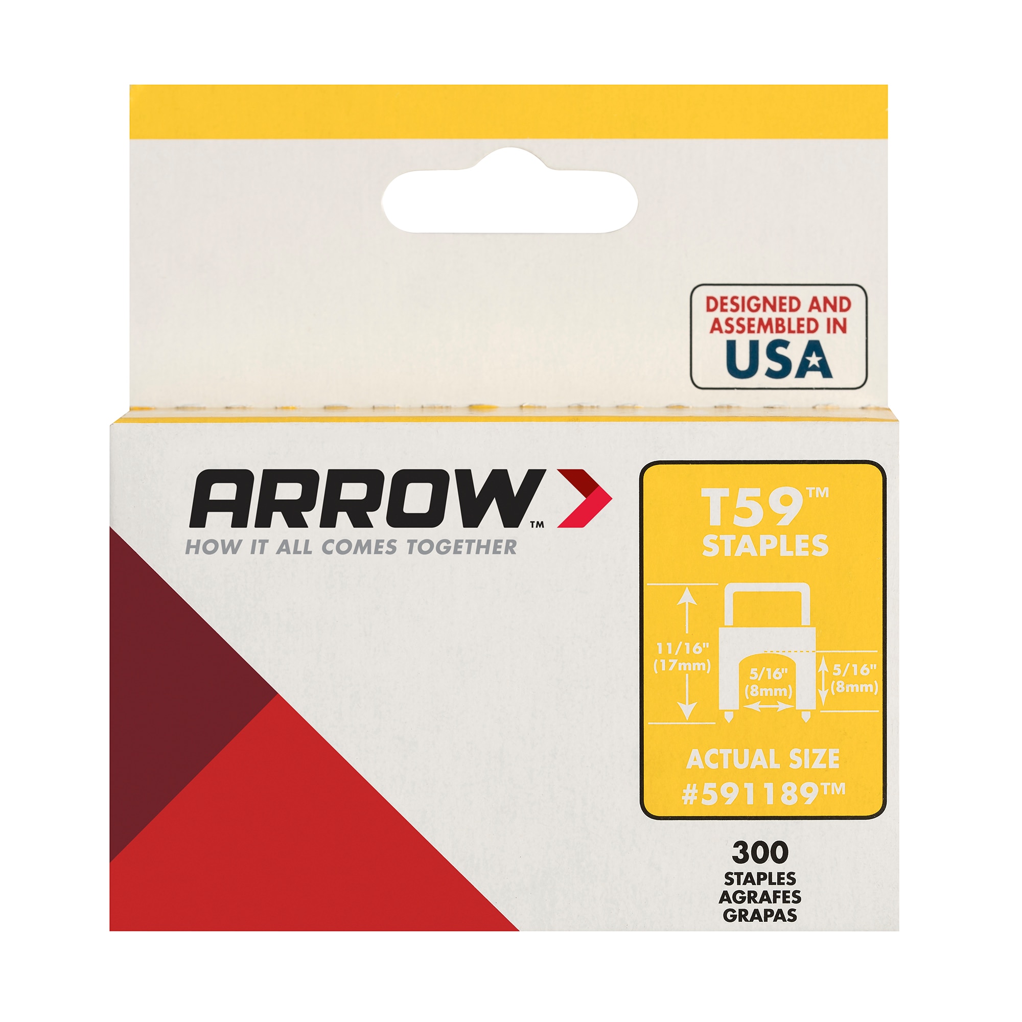 Arrow 5/16-in Plastic Insulated Cable Staple (300-Pack) in the Cable Staples  & Spacers department at