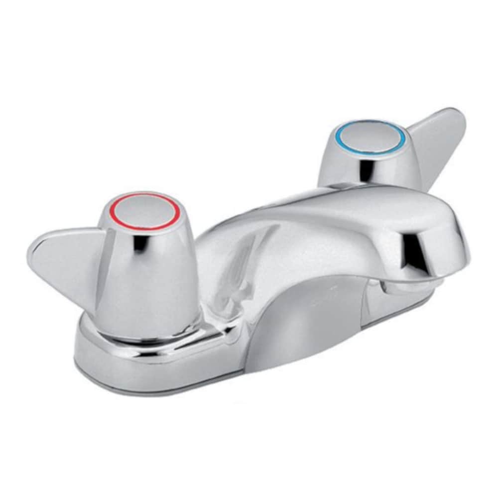 Cleveland Faucet Group 707330 Cornerstone Chrome 4-in centerset 2-handle WaterSense Low-arc Residential Handle Bathroom Sink Faucet