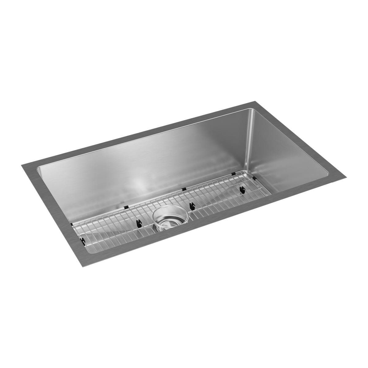 Elkay Crosstown 32.5" Stainless Steel Single Bowl Undermount Sink Kit