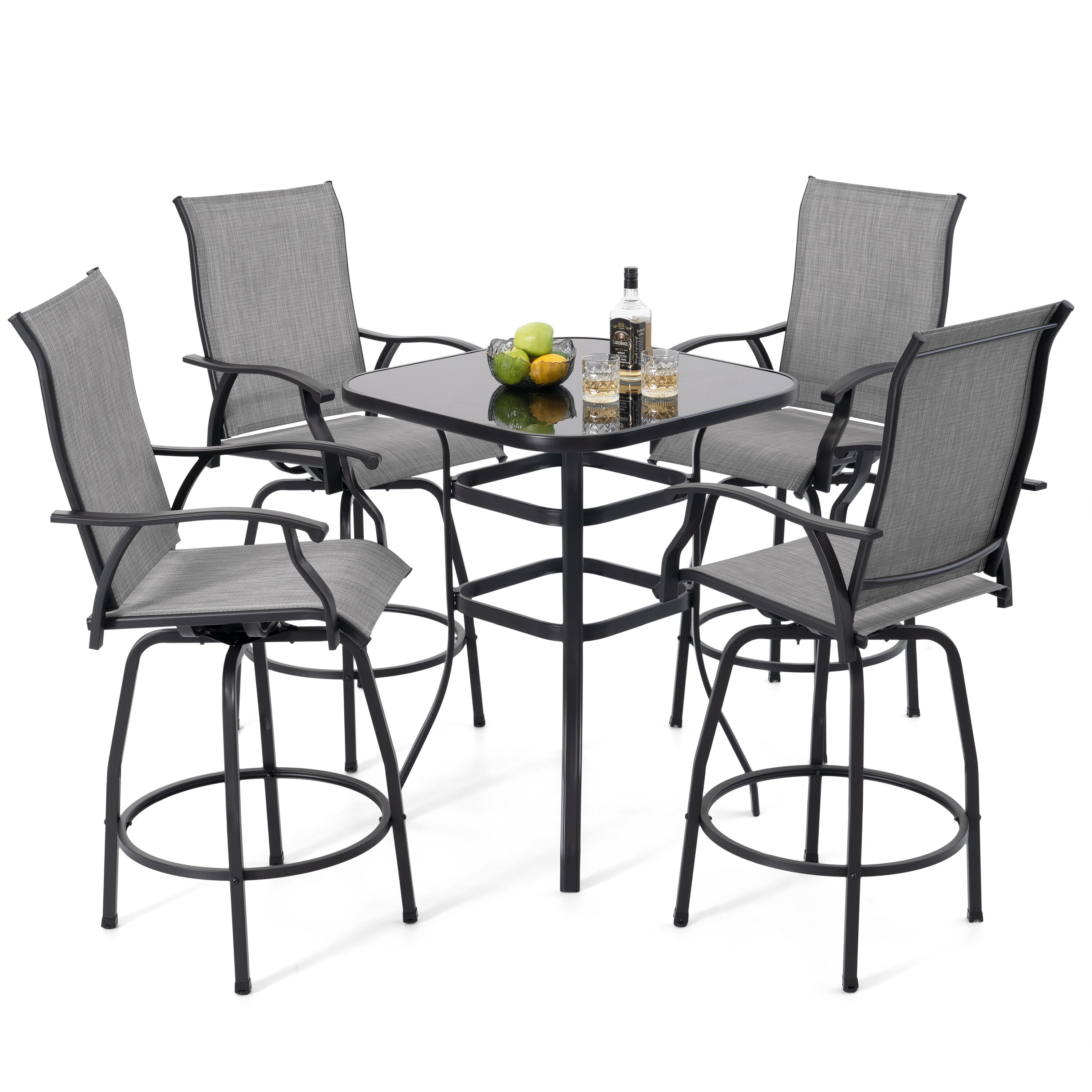 Nuu Garden SID138J4-102BK Patio-Dining-Sets - View #8
