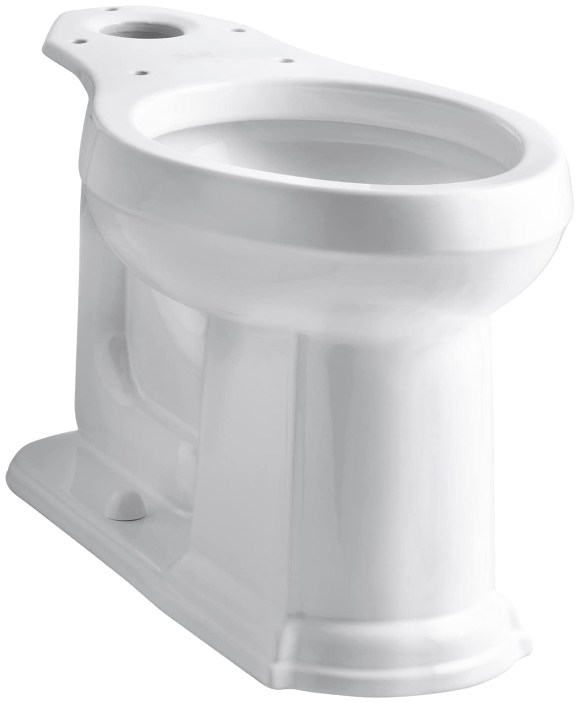 KOHLER 4397-0 Devonshire White Elongated Chair height Toilet Bowl 12-in Rough-In
