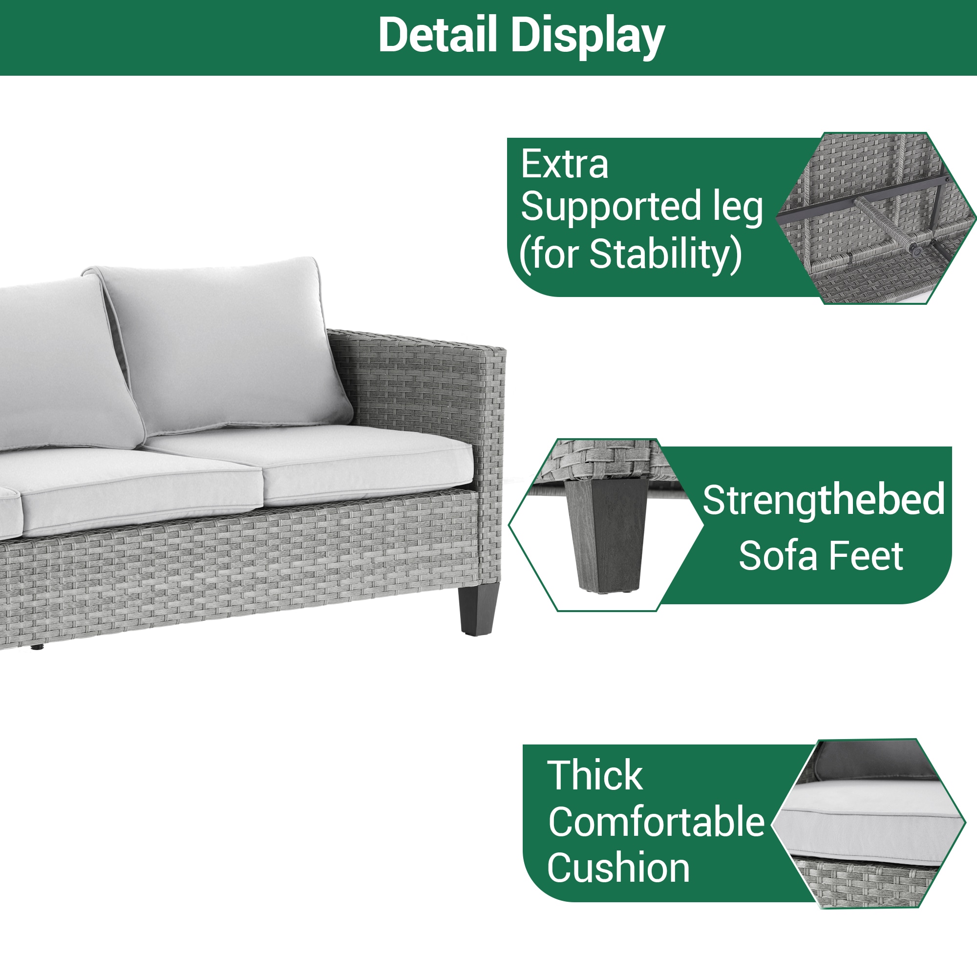 Sonkuki SD-GY615LY-C3 Patio-Conversation-Sets - View #7