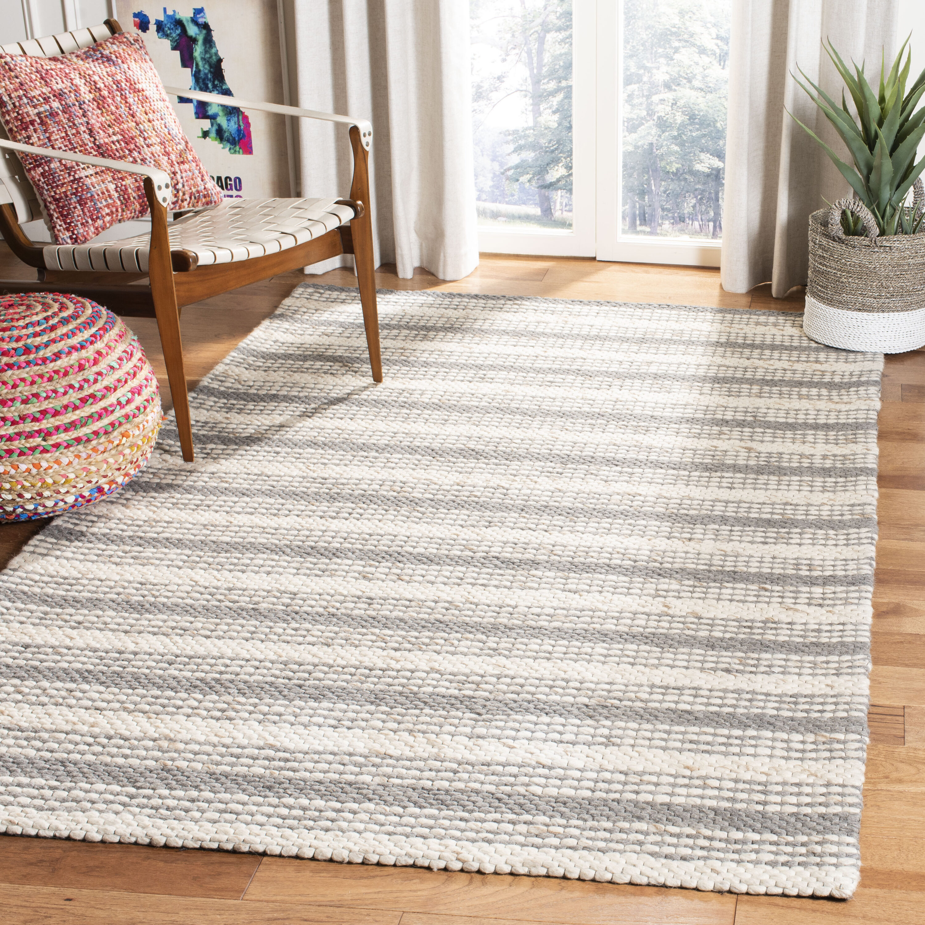  Marbella 522 Gray/Taupe Solid / Tonal 4ft x 6ft Small Rectangle Rug