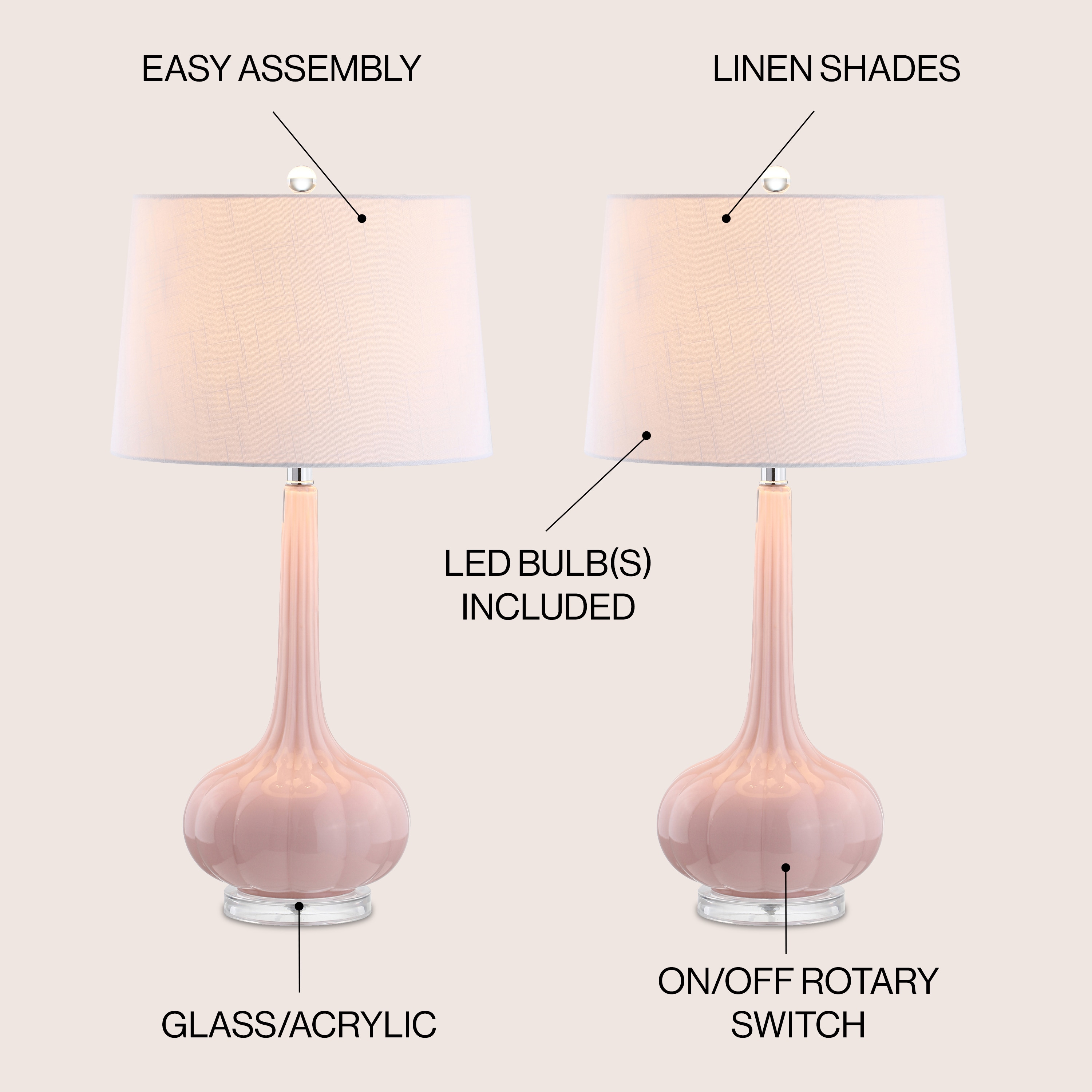 JONATHAN  Y JYL1079A-SET2 Table-Lamps - View #3