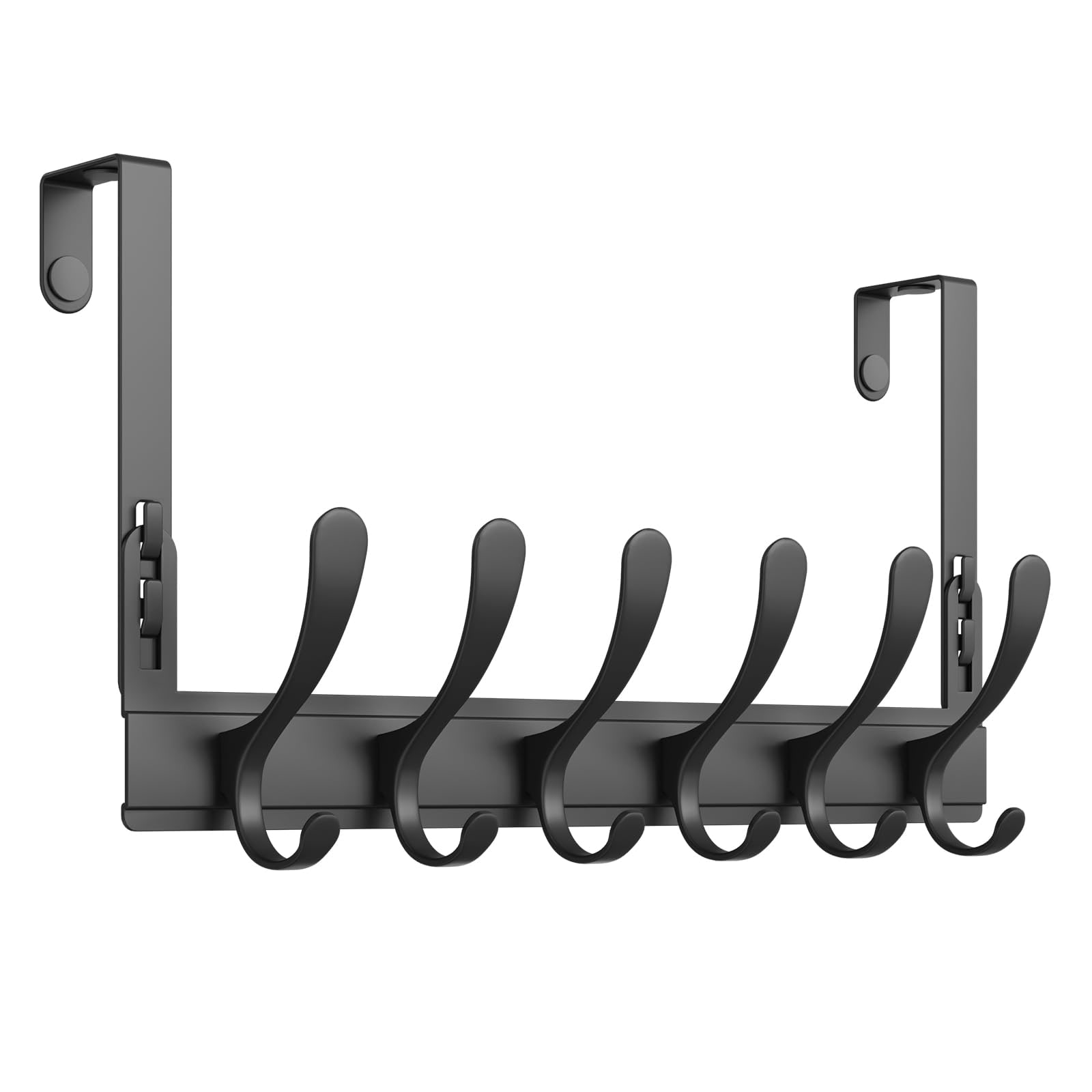 ITOPFOX Heavy Duty Over The Door Hooks Rack with Six Hooks Stainless ...