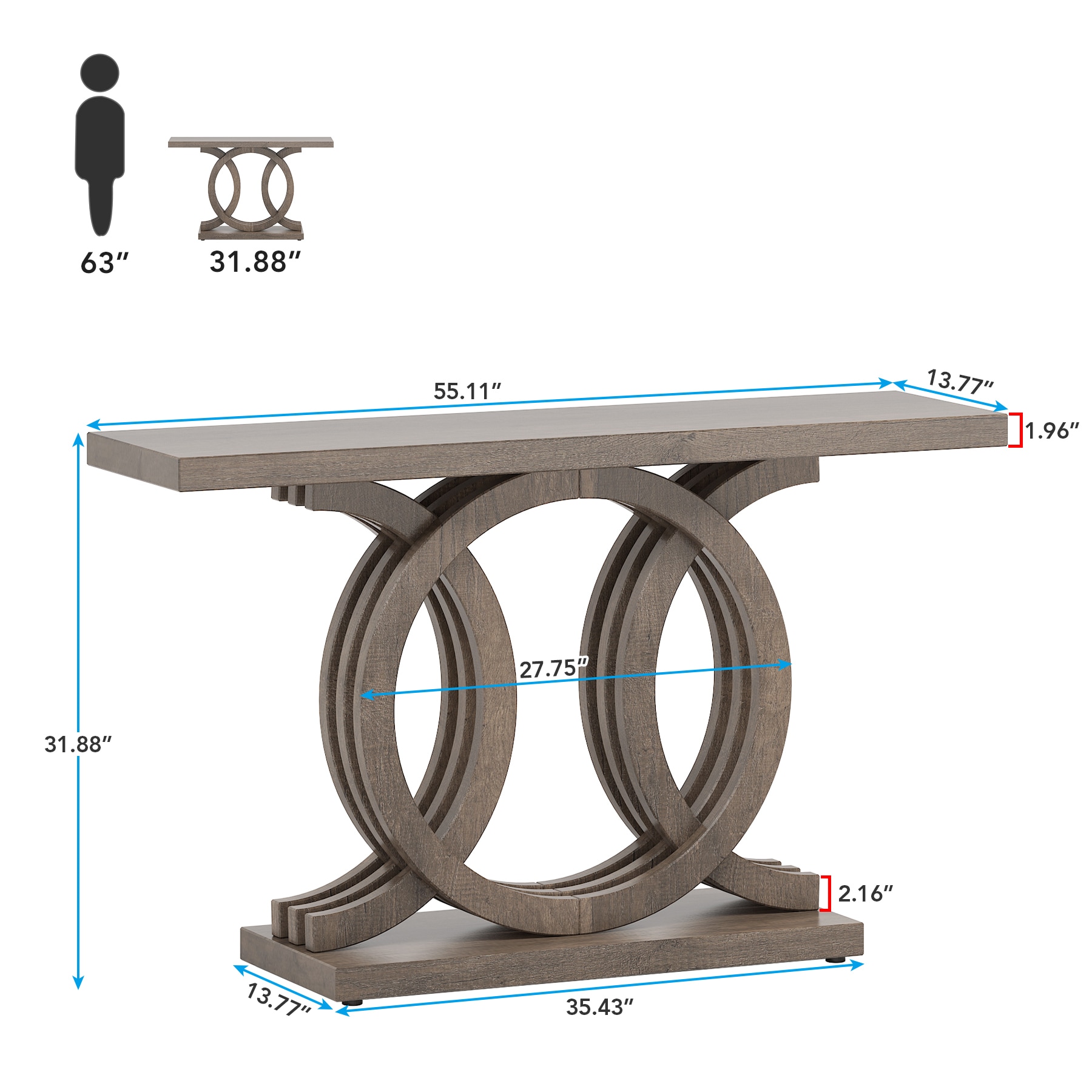 Fnova LWTJ-JW0496 Console-Sofa-Tables - View #4