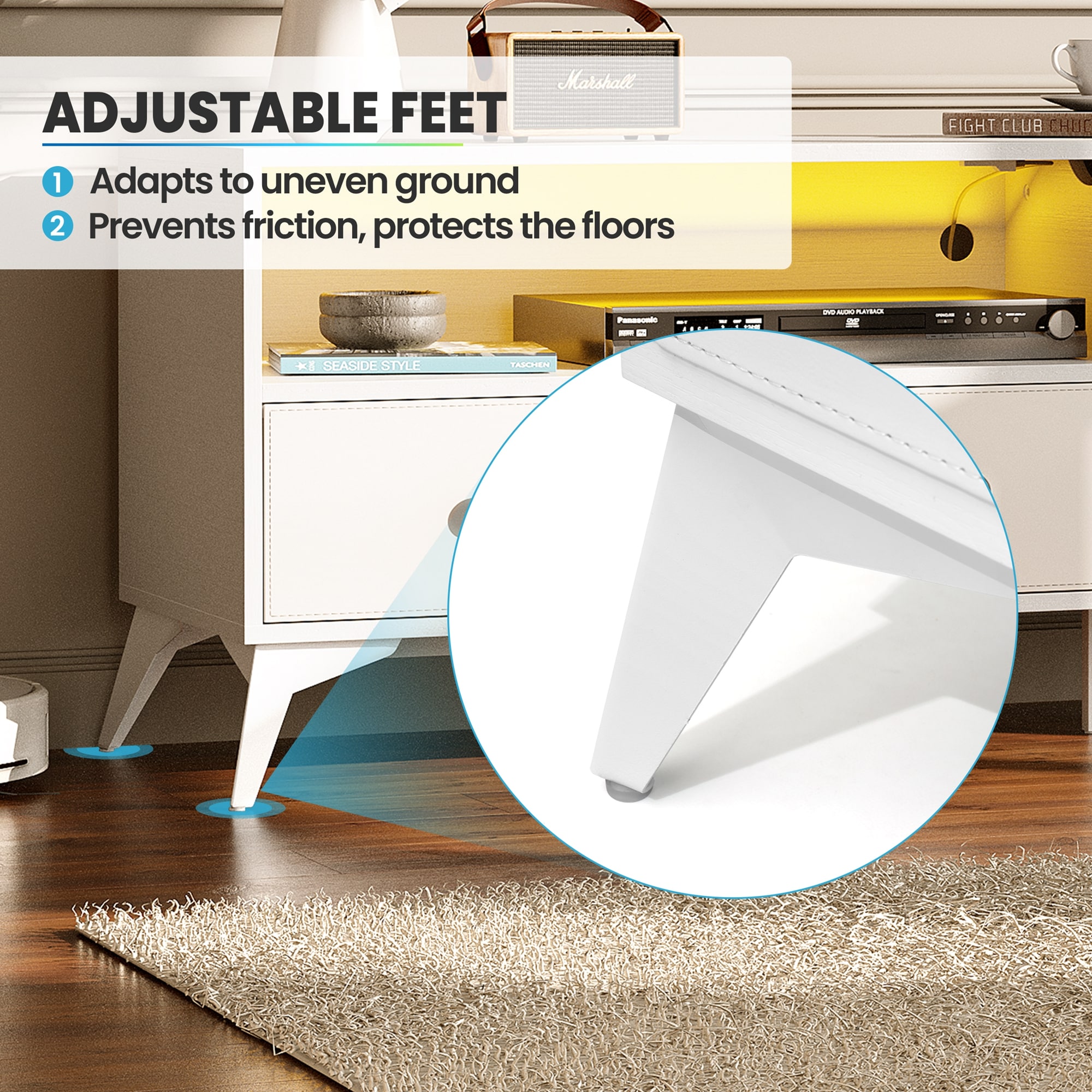 Crestlive Products CL-TV007WHT Tv-Stands - View #7
