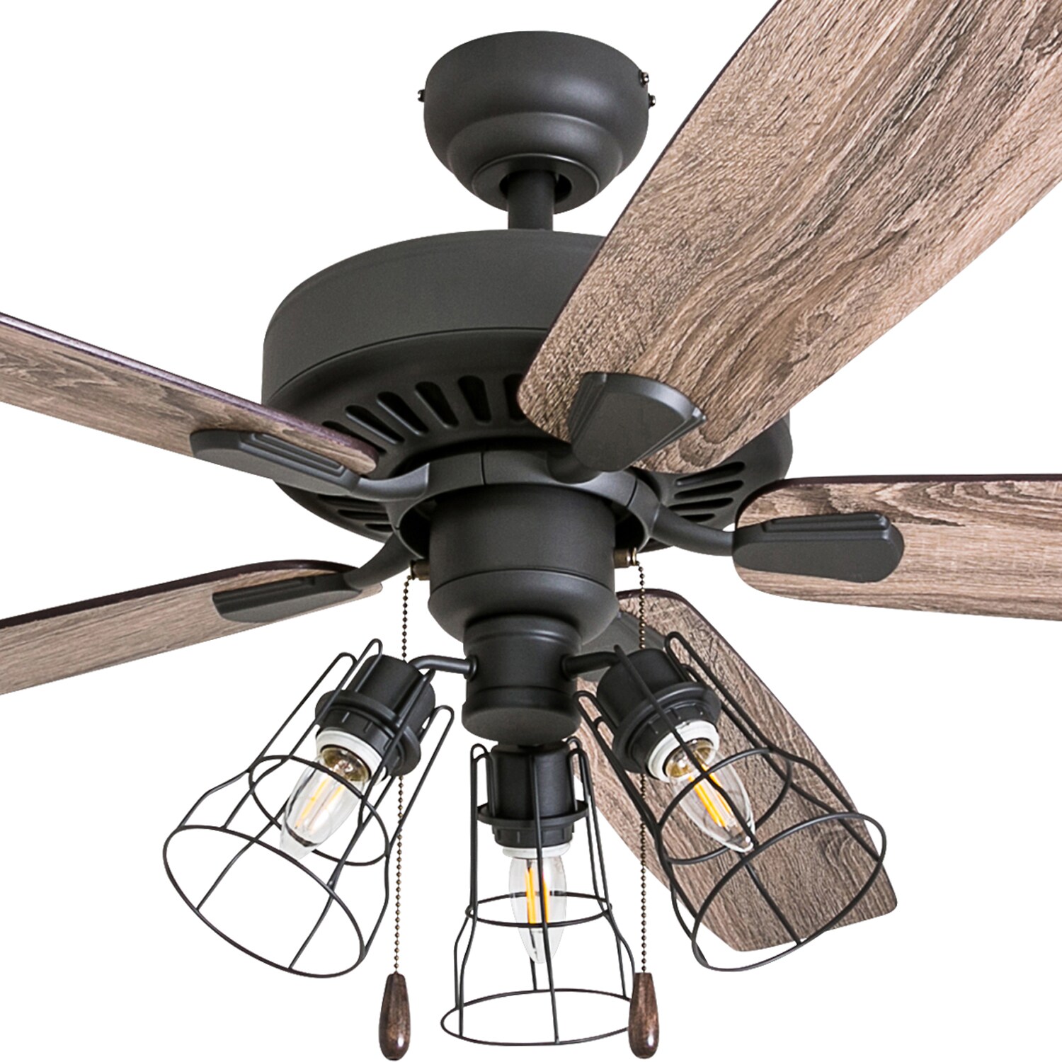 Prominence Home Malloy 60-in White Indoor Ceiling Fan with Light (5 ...