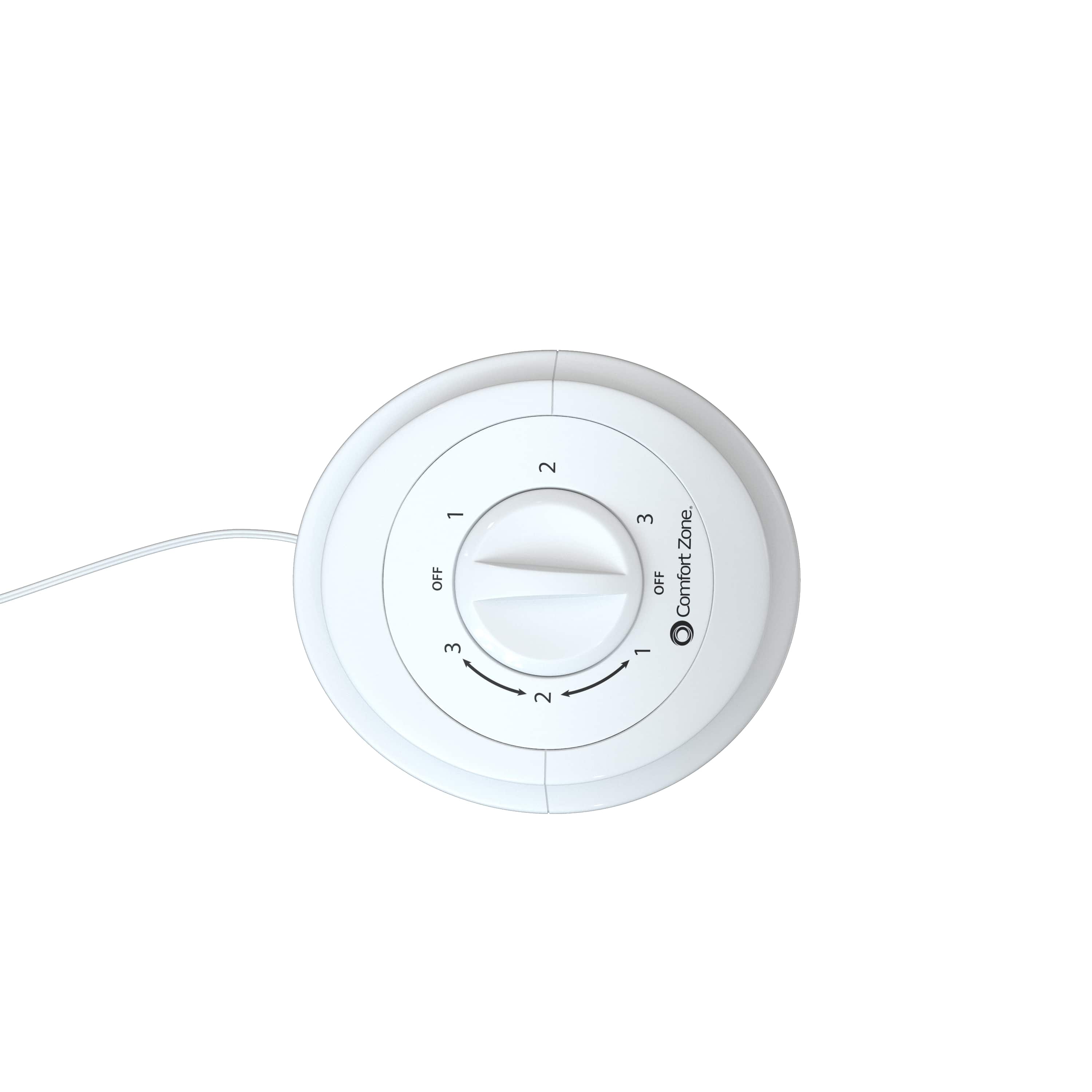 Comfort Zone 120 -Volt 3 -Speed Indoor White Oscillating