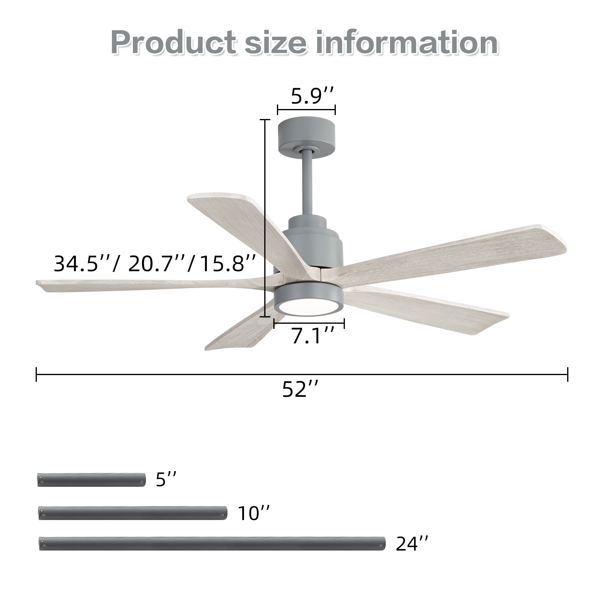 ToolCat PLP1-25-BHH Ceiling-Fans - View #2