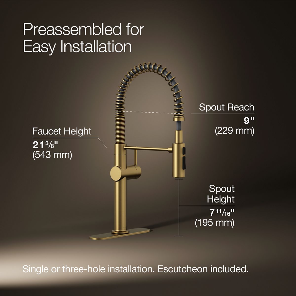 KOHLER K-22973-2MB Kitchen-Faucets - View #3