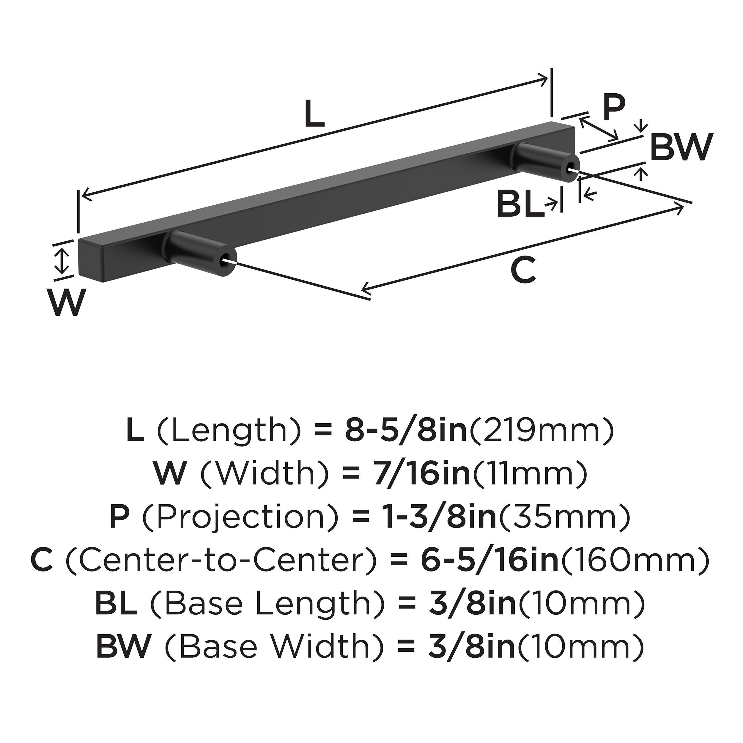 Amerock 25VMP37178MB Cabinet-Pulls - View #4