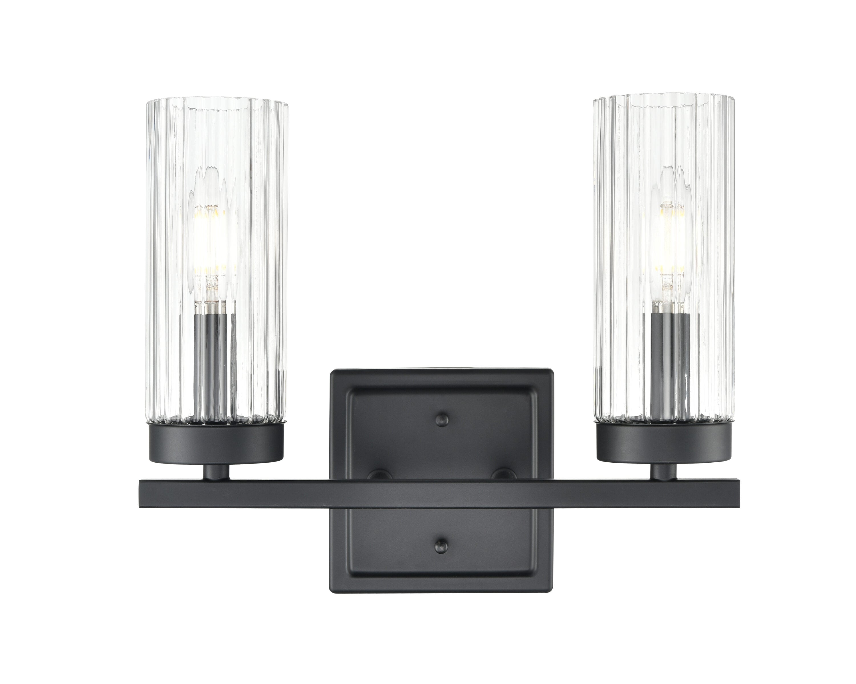 Millennium Lighting Iversen 12.5-in 2 Light Matte Black Modern/contemporary Bathroom Vanity light