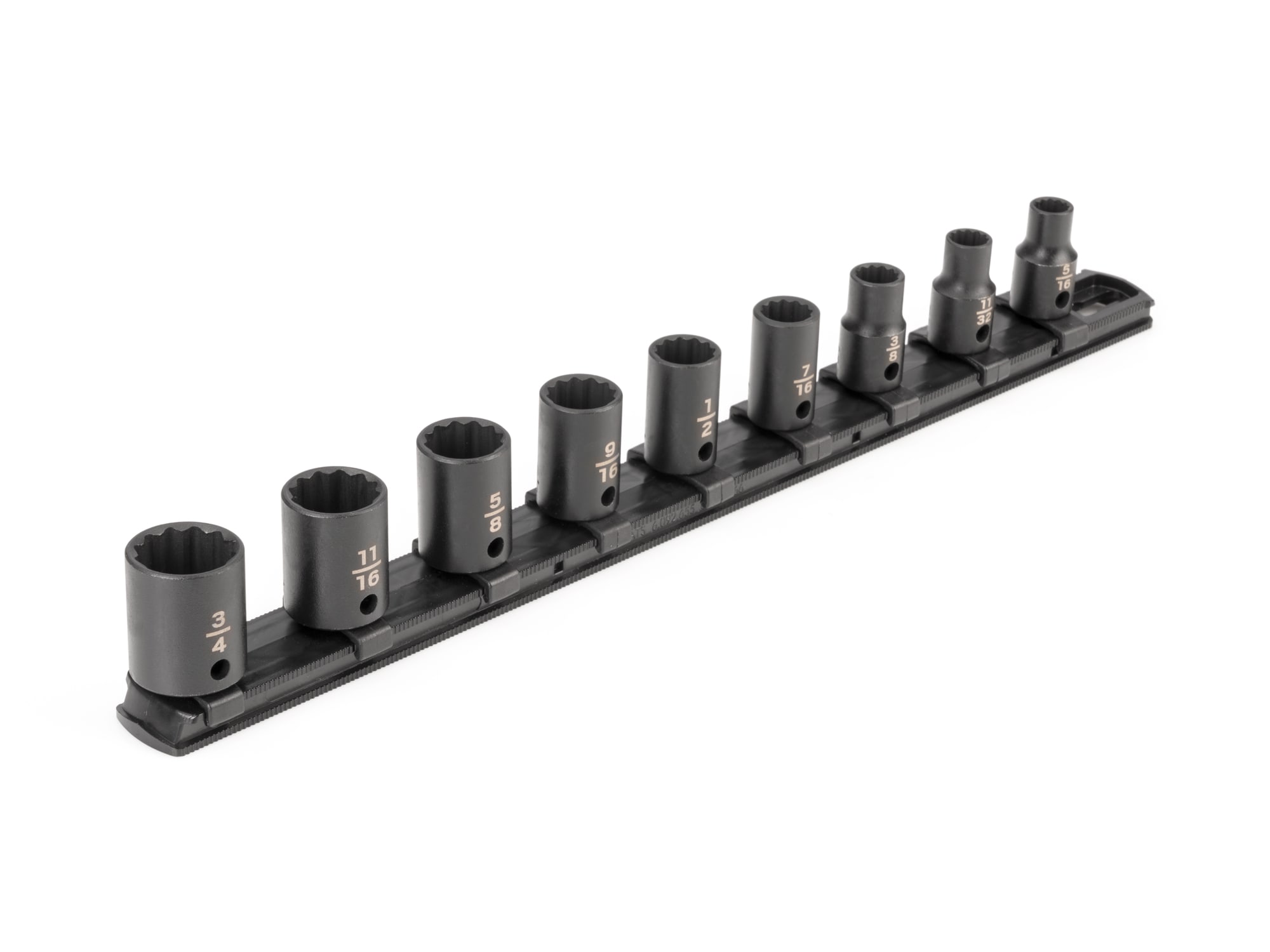 TEKTON SID91108 9 -Piece Standard (SAE) 3/8-in Drive Set 12-point Impact Socket Set