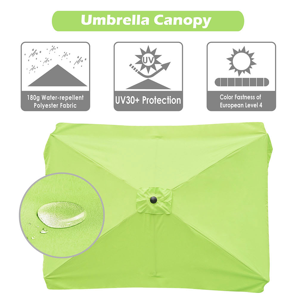 Yescom 07UMC004-2X3-LIME-LO Umbrellas-3 - View #2