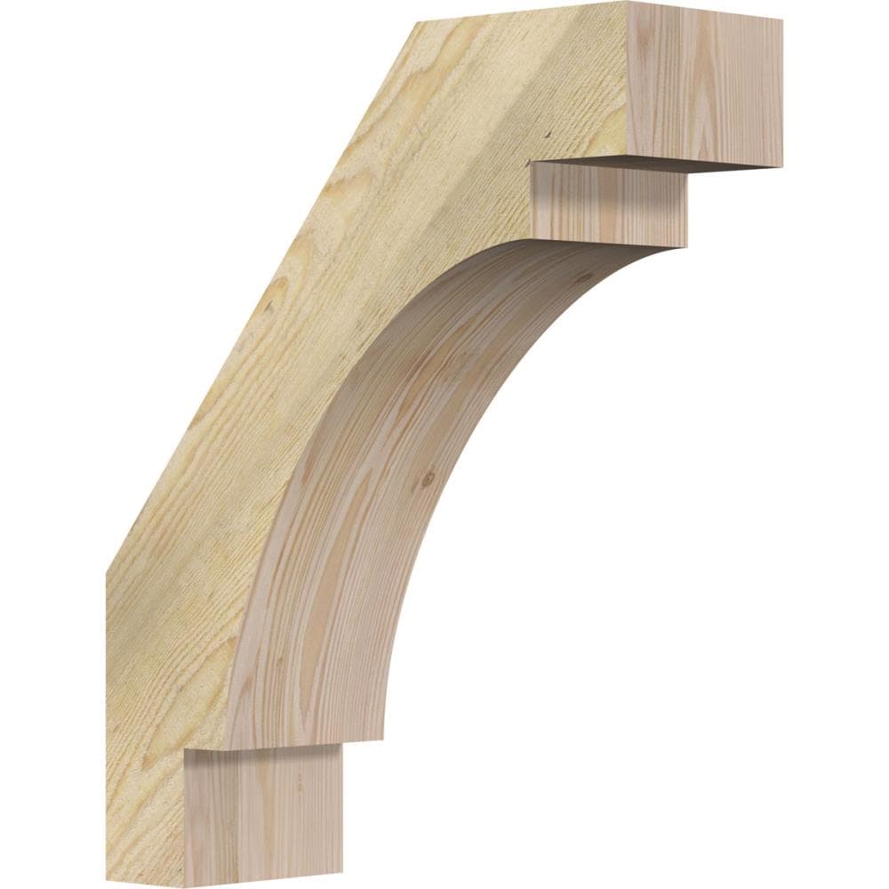 Ekena Millwork BRC06X18X22MRC00RDF 6-in x 18-in x 22-in Douglas Fir Unfinished Wood Merced rough sawn