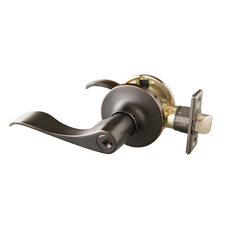 Design House 727982 Stratford Stratford Oil Rubbed Bronze Exterior Keyed Entry Door Handle