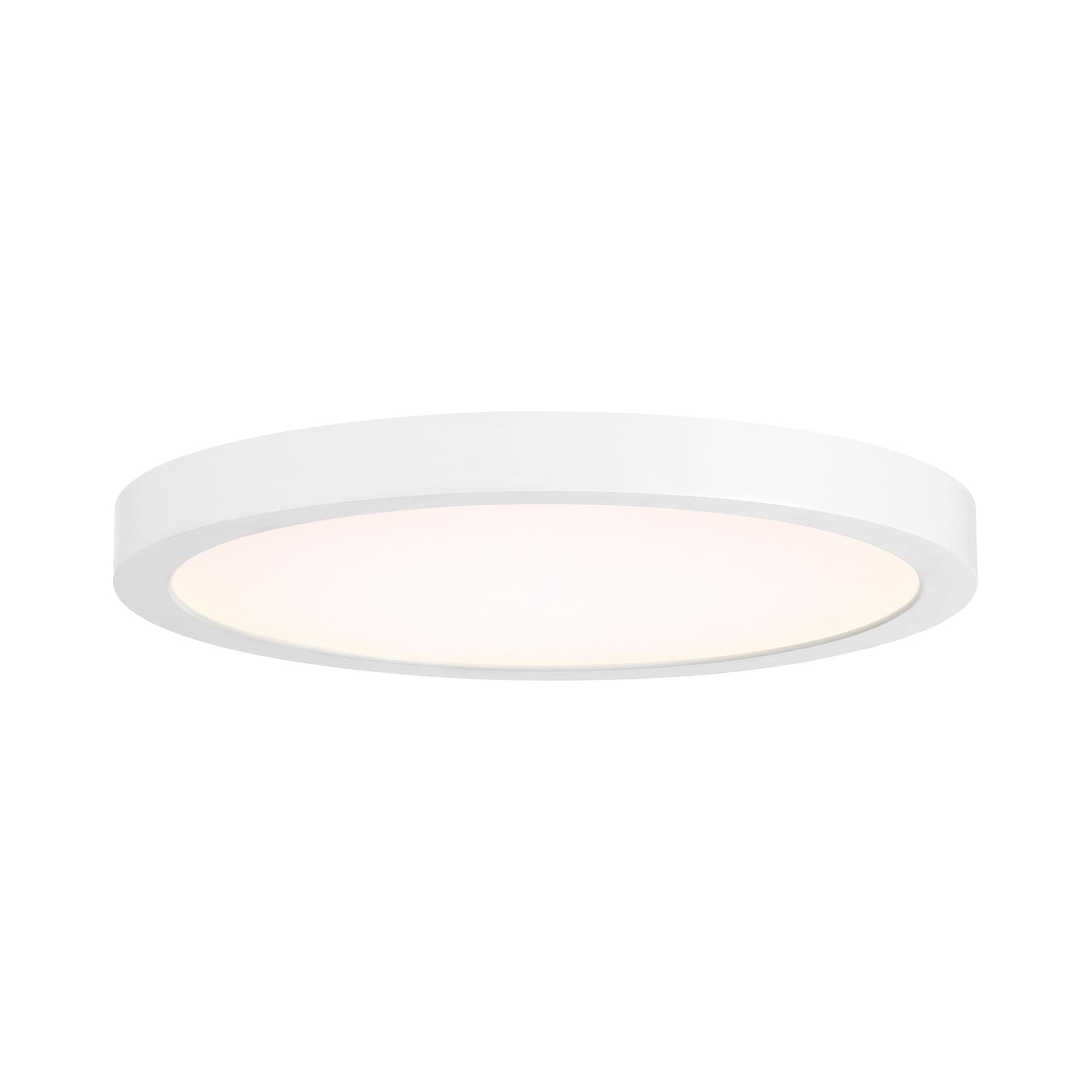 Savoy House Essentials 6-3333-10-WH LED Flush Mount in White 1 -Light 10-in White Outdoor Integrated LED Flush Mount Light