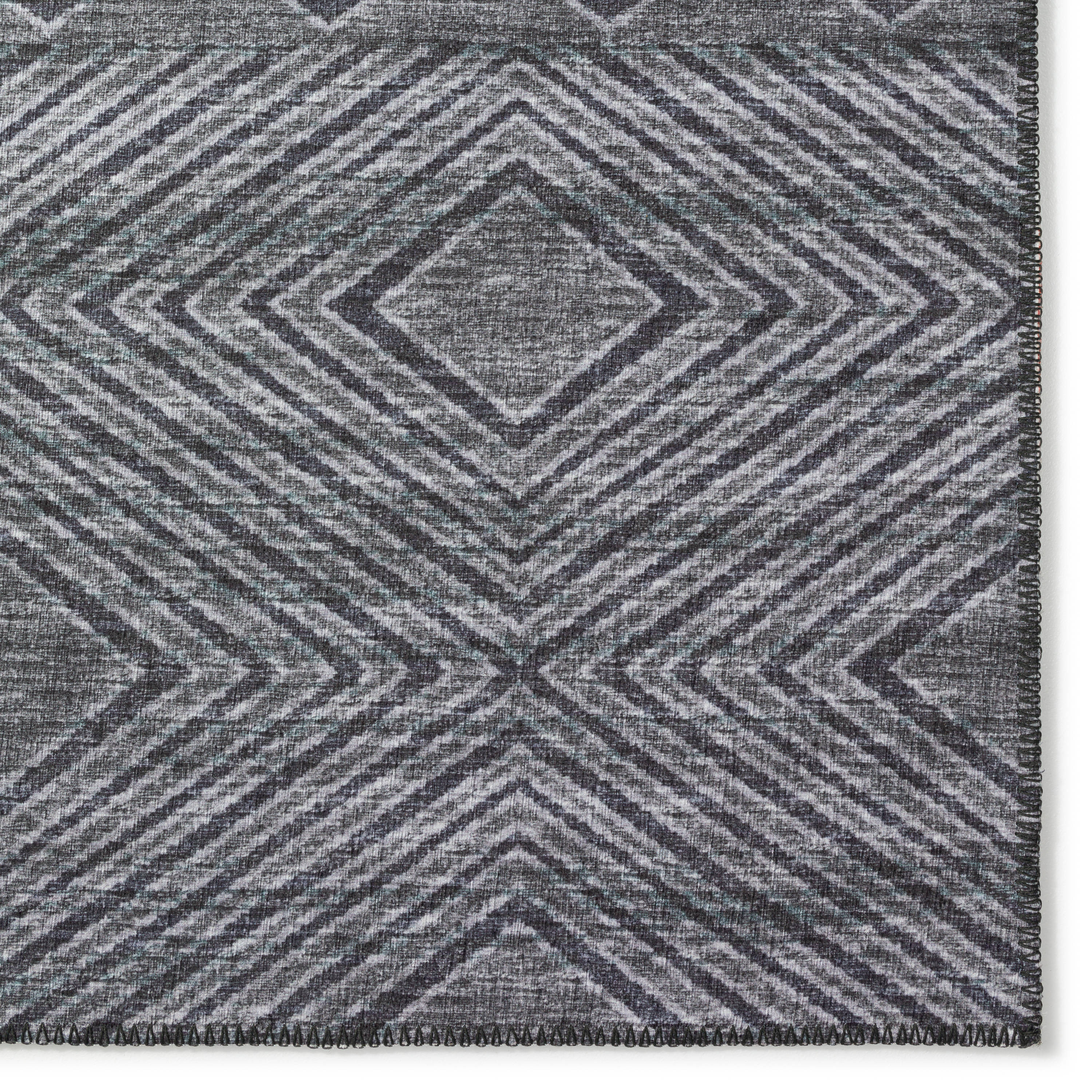 Addison Rugs Yuma 3 X 5 (ft) Gray Indoor/Outdoor Geometric 