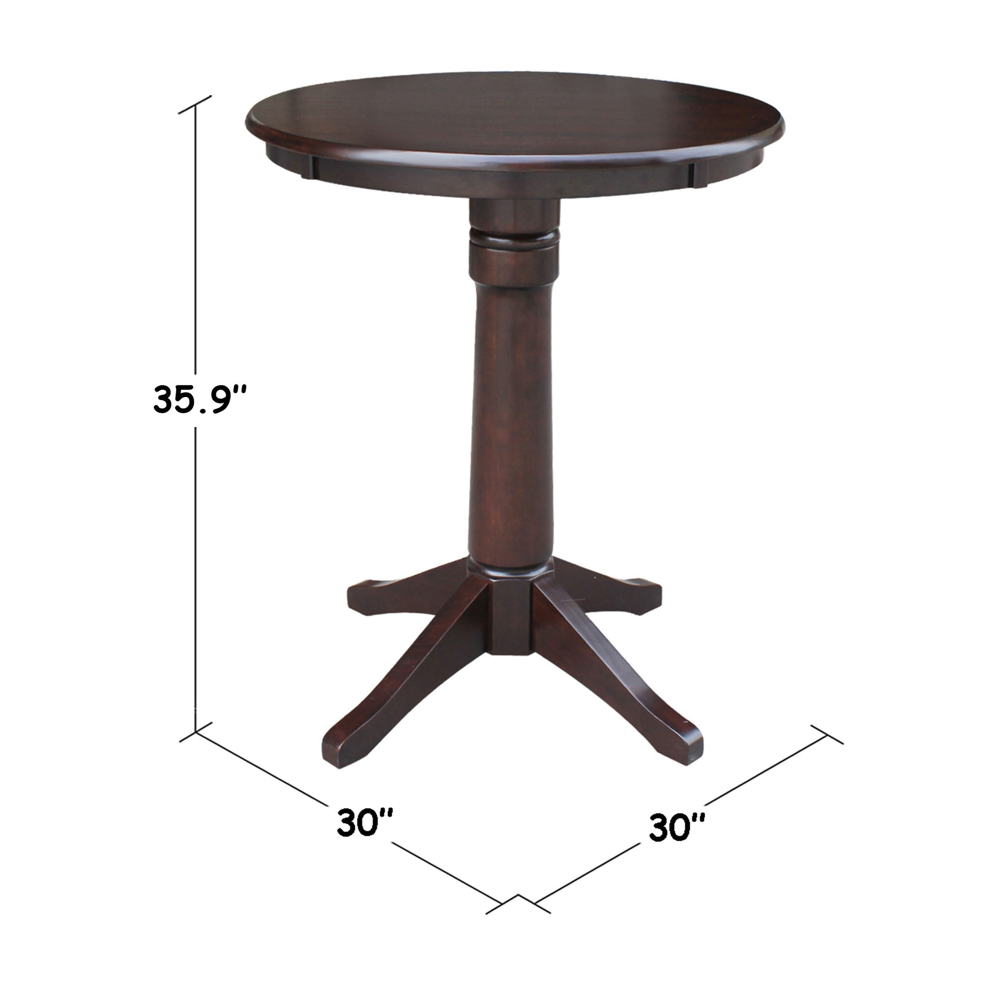 International Concepts K15-30RT-27B-6B Dining-Tables - View #3