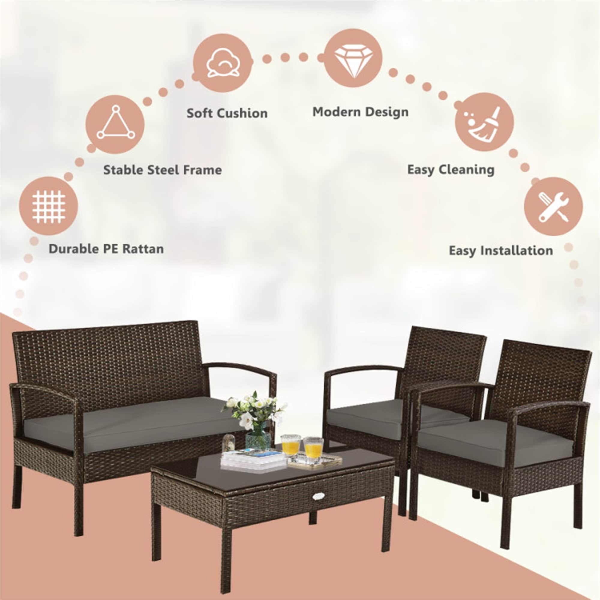 BABOOM BOM-8640B+-CO Patio-Conversation-Sets - View #7