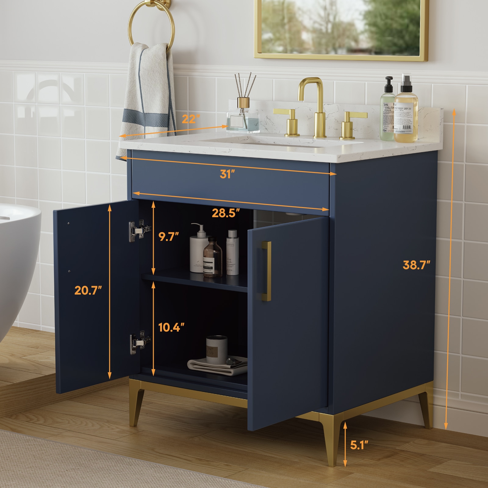 DELUXE LIVING V0020 Bath-Vanity-Combo - View #6