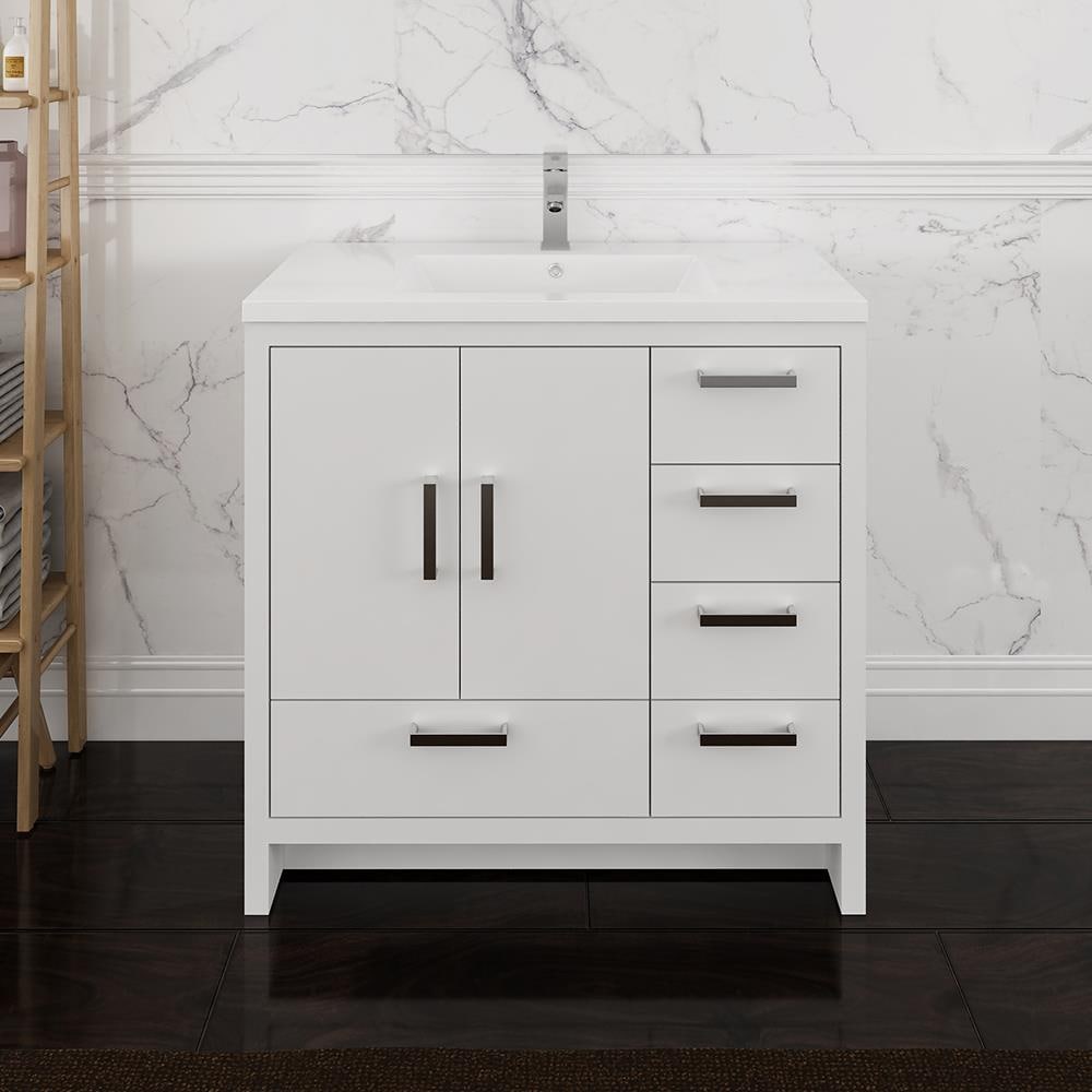 Fresca FCB9436WH-R-I Bath-Vanity-Combo - View #3