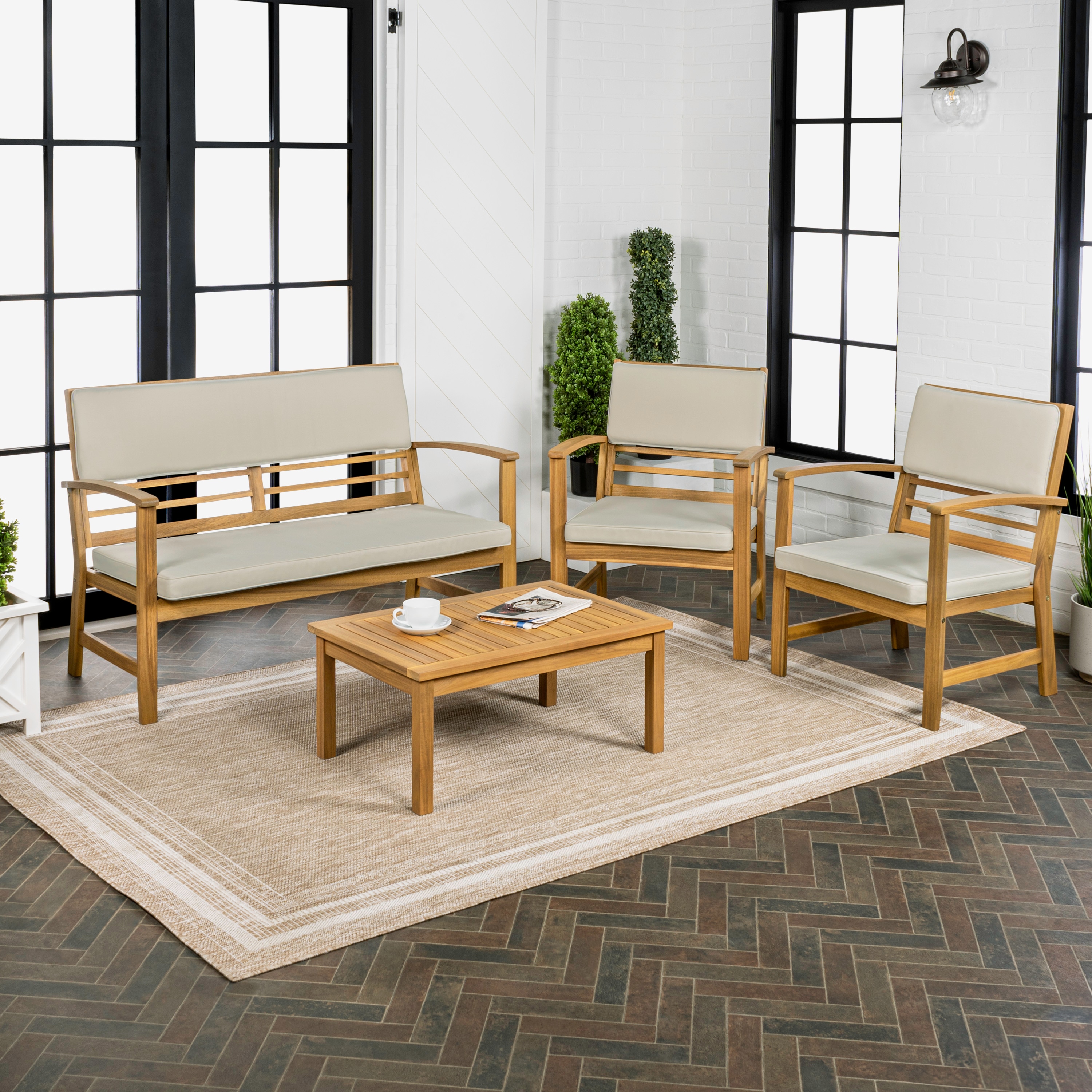JONATHAN  Y LVG1000A-4SET Patio-Conversation-Sets - View #3