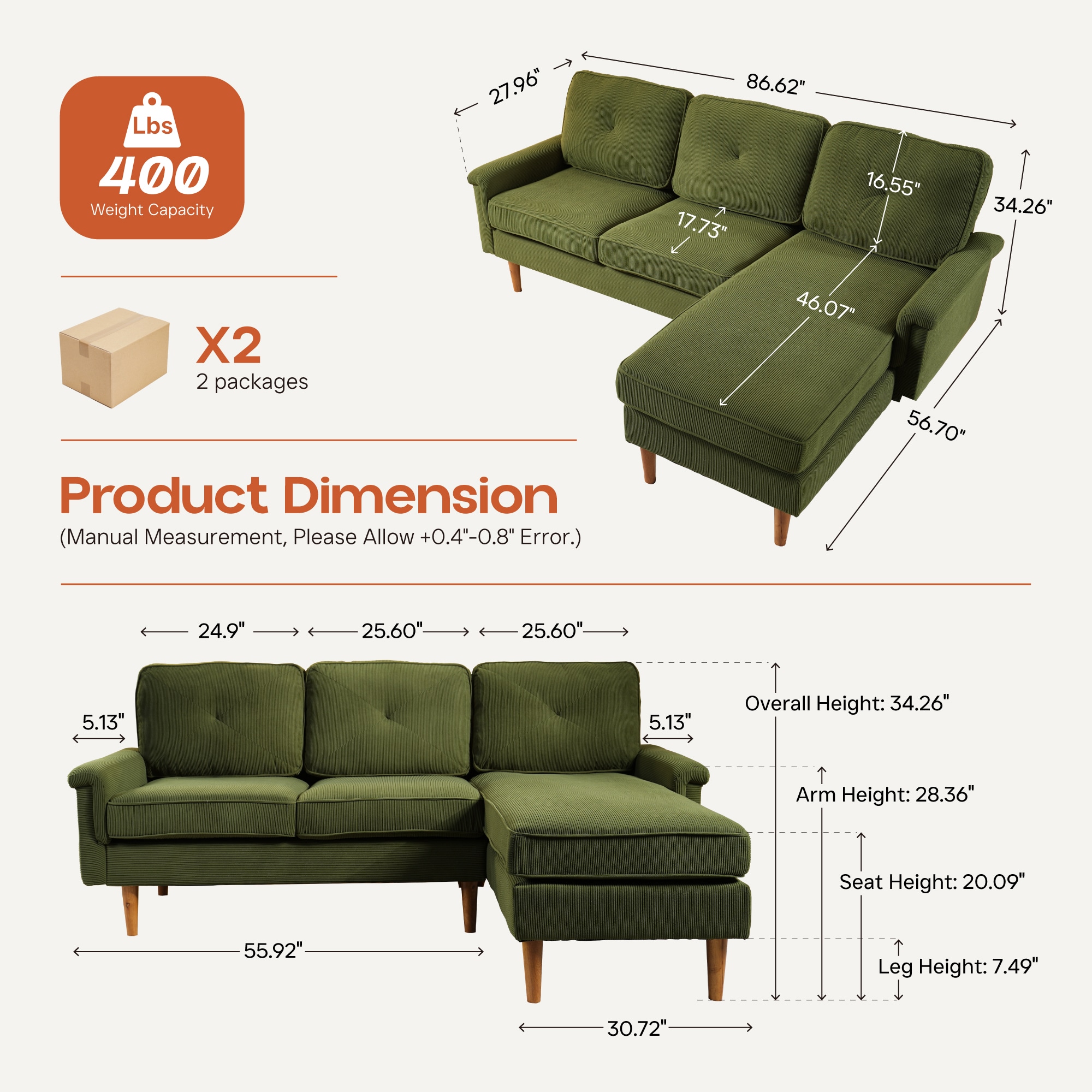 Caodoc L5-NOPR660-4 Sofas-Loveseats - View #2