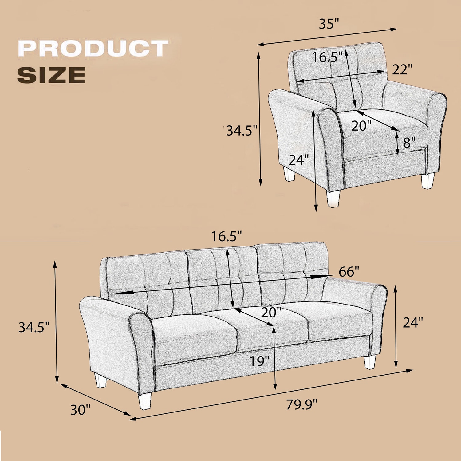 Bybafun YA3700098 Living-Room-Sets - View #20