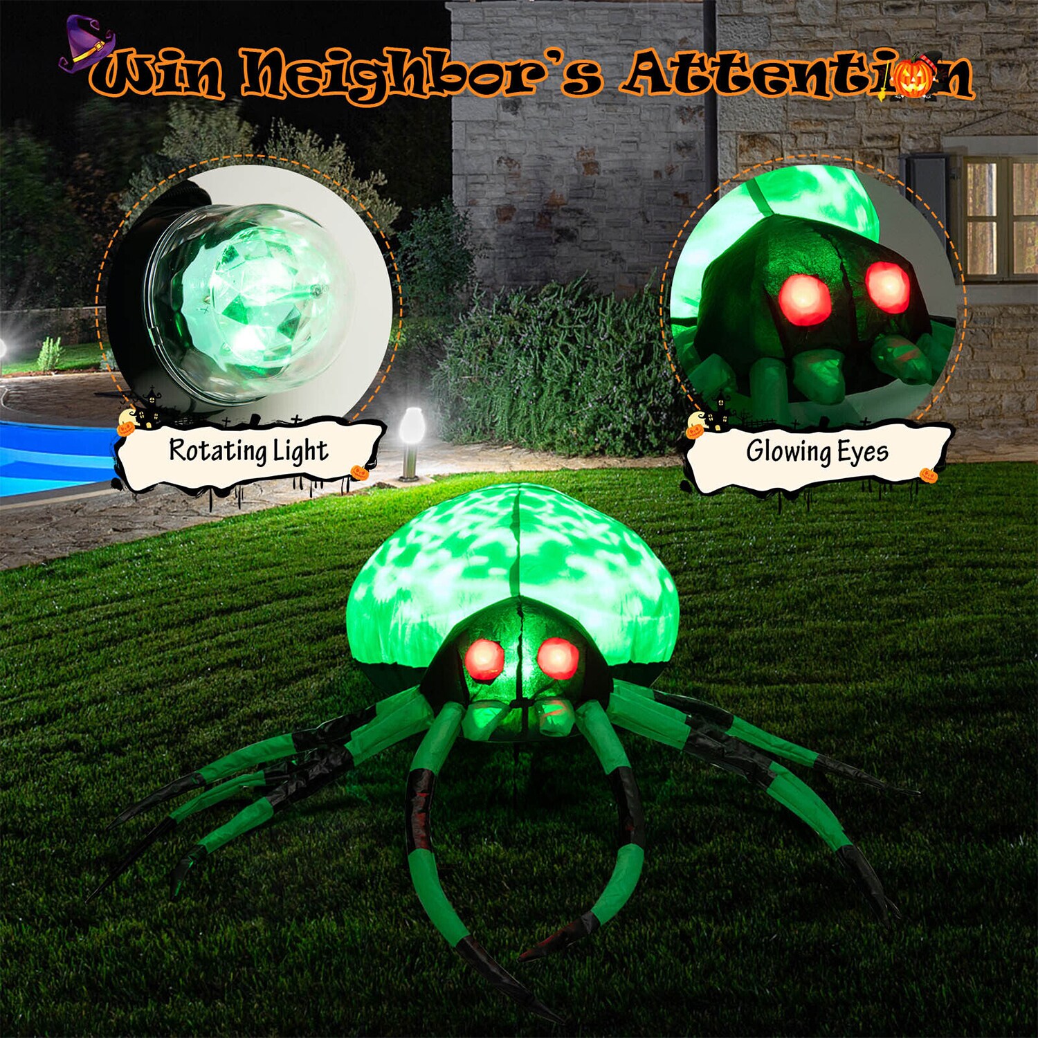 WELLFOR TX-HGY-10003US Outdoor-Halloween-Decor - View #2