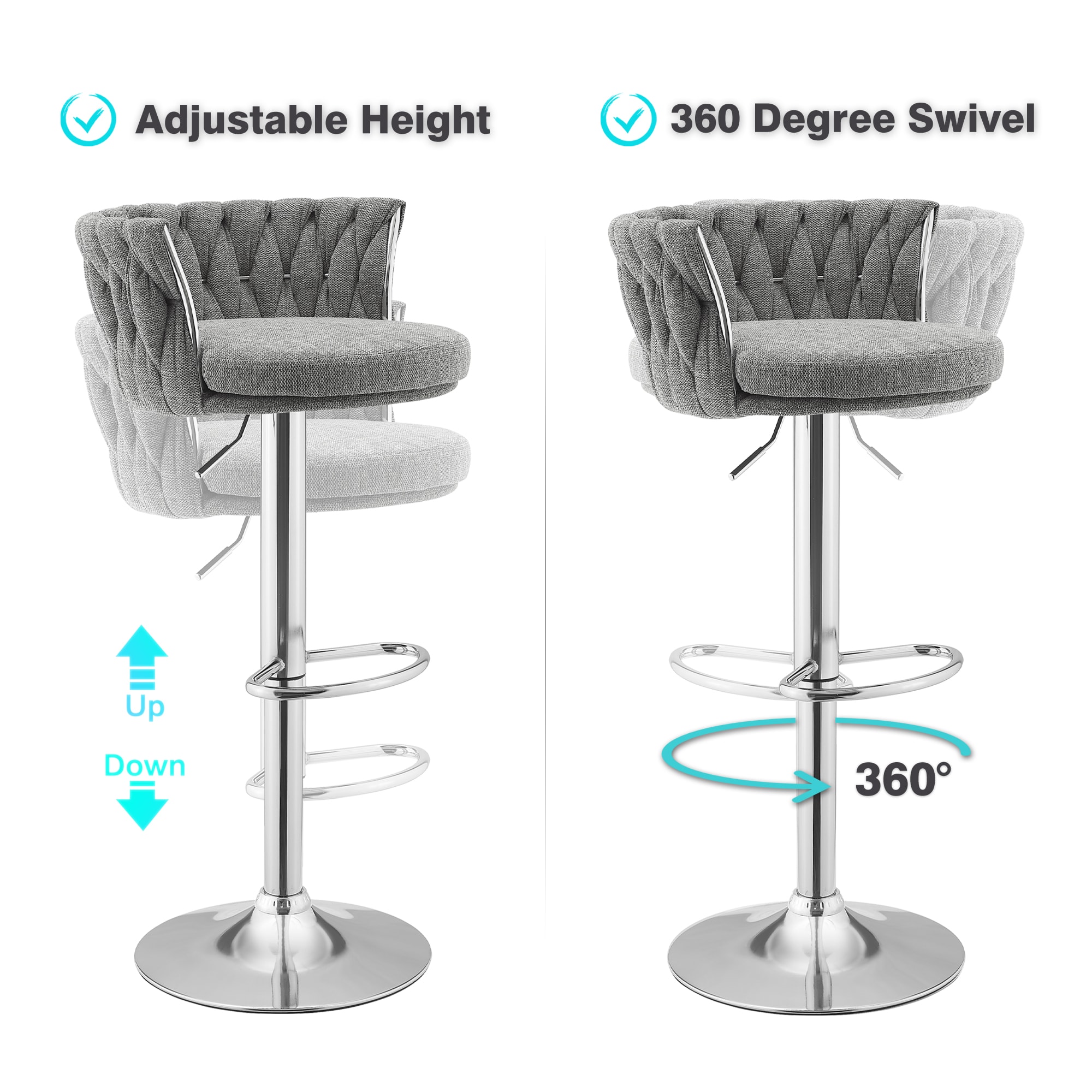 Art Leon BS015-LIGHTGRAY stools - View #4